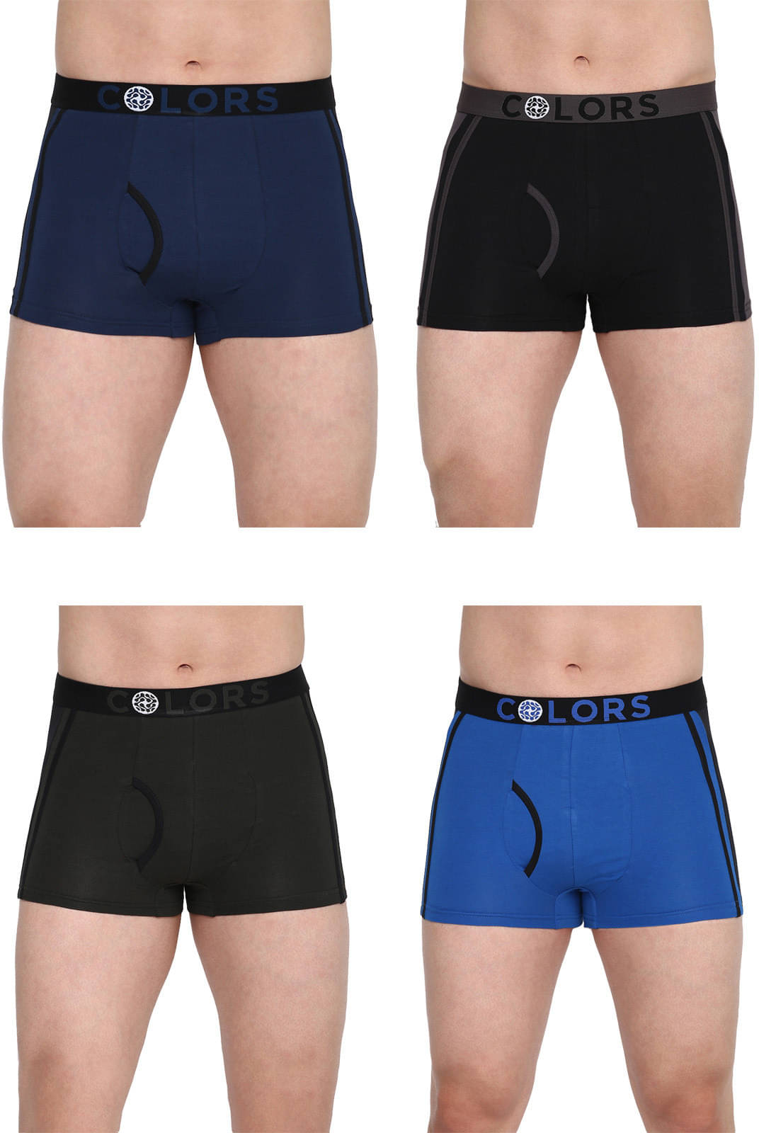    			Rupa Frontline Pack of 4 Cotton Trunks For Men's ( Multicolor )