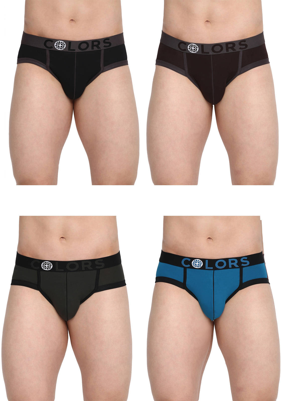     			Rupa Frontline Pack of 4 Cotton Briefs For Men's ( Multicolor )