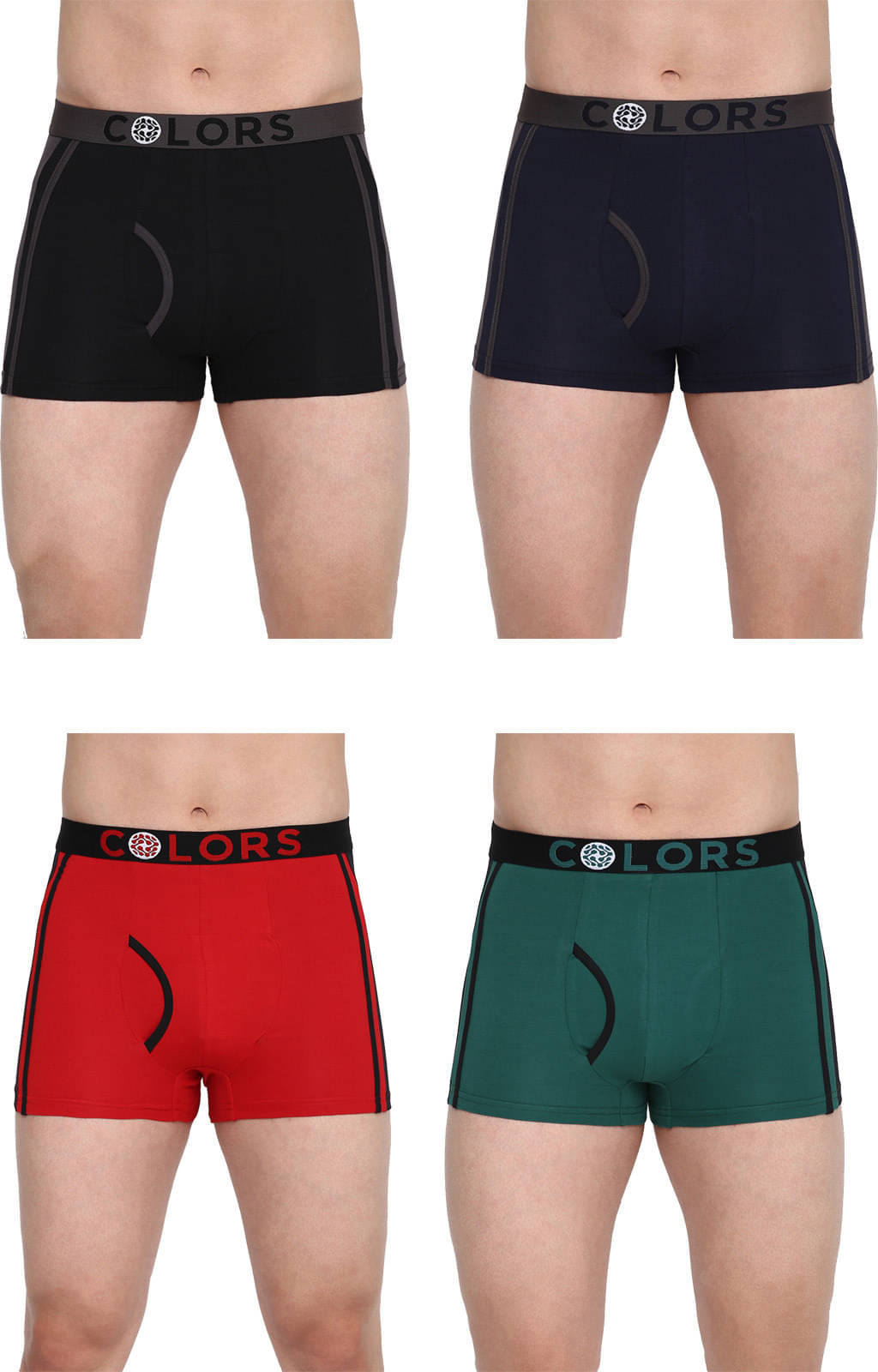 Rupa Frontline Pack of 4 Cotton Trunks For Men's ( Multicolor ) Rupa Frontline Pack of 4 Cotton Trunks For Men's ( Multicolor )