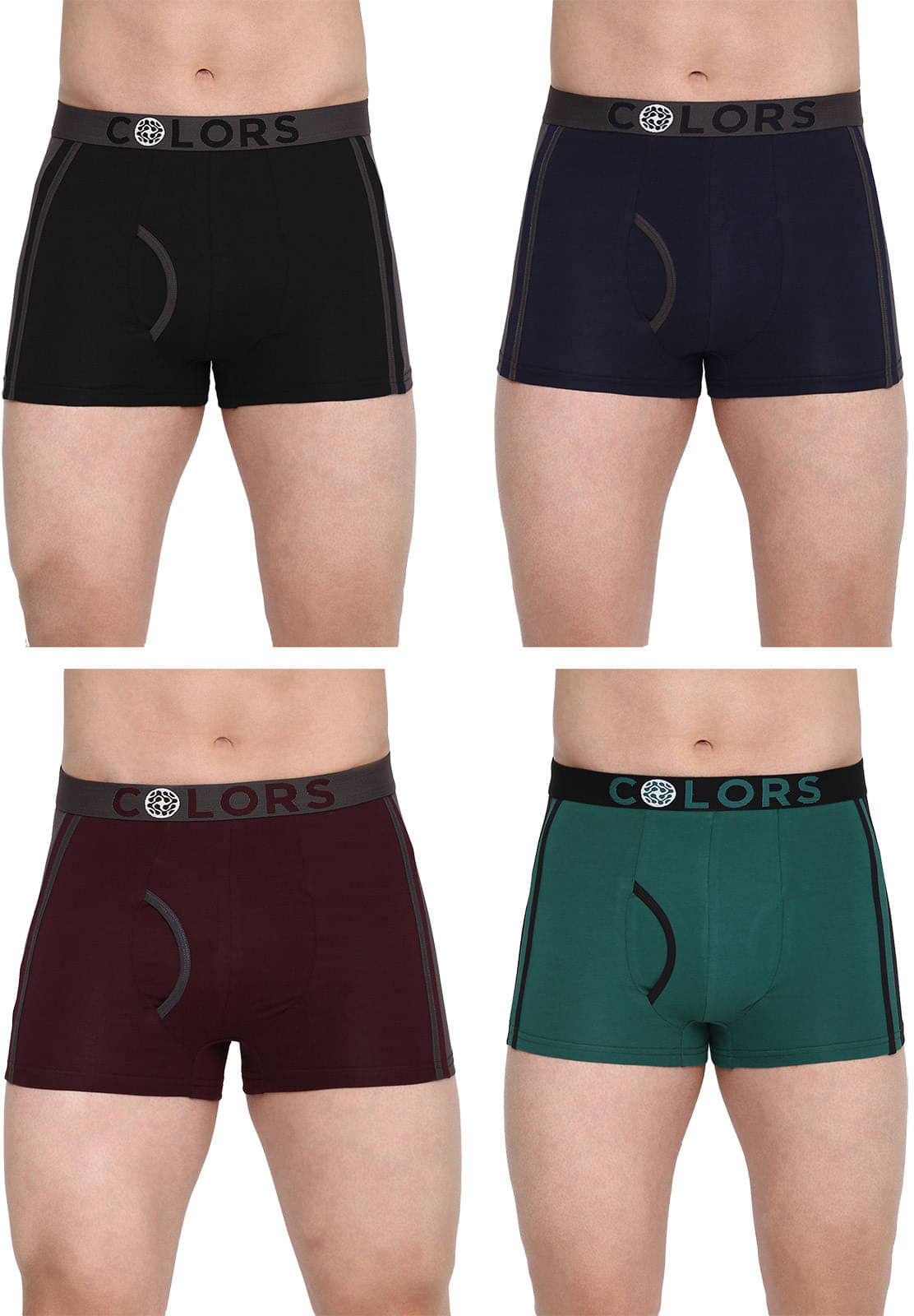 Rupa Frontline Pack of 4 Cotton Trunks For Men's ( Multicolor )     			Rupa Frontline Pack of 4 Cotton Trunks For Men's ( Multicolor )