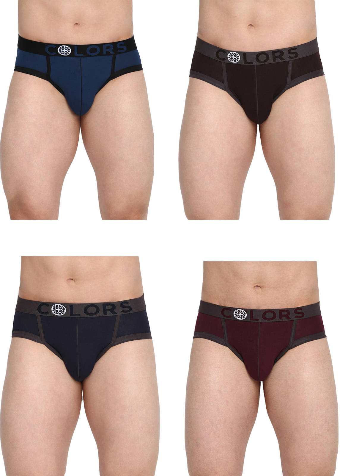     			Rupa Frontline Pack of 4 Cotton Briefs For Men's ( Multicolor )