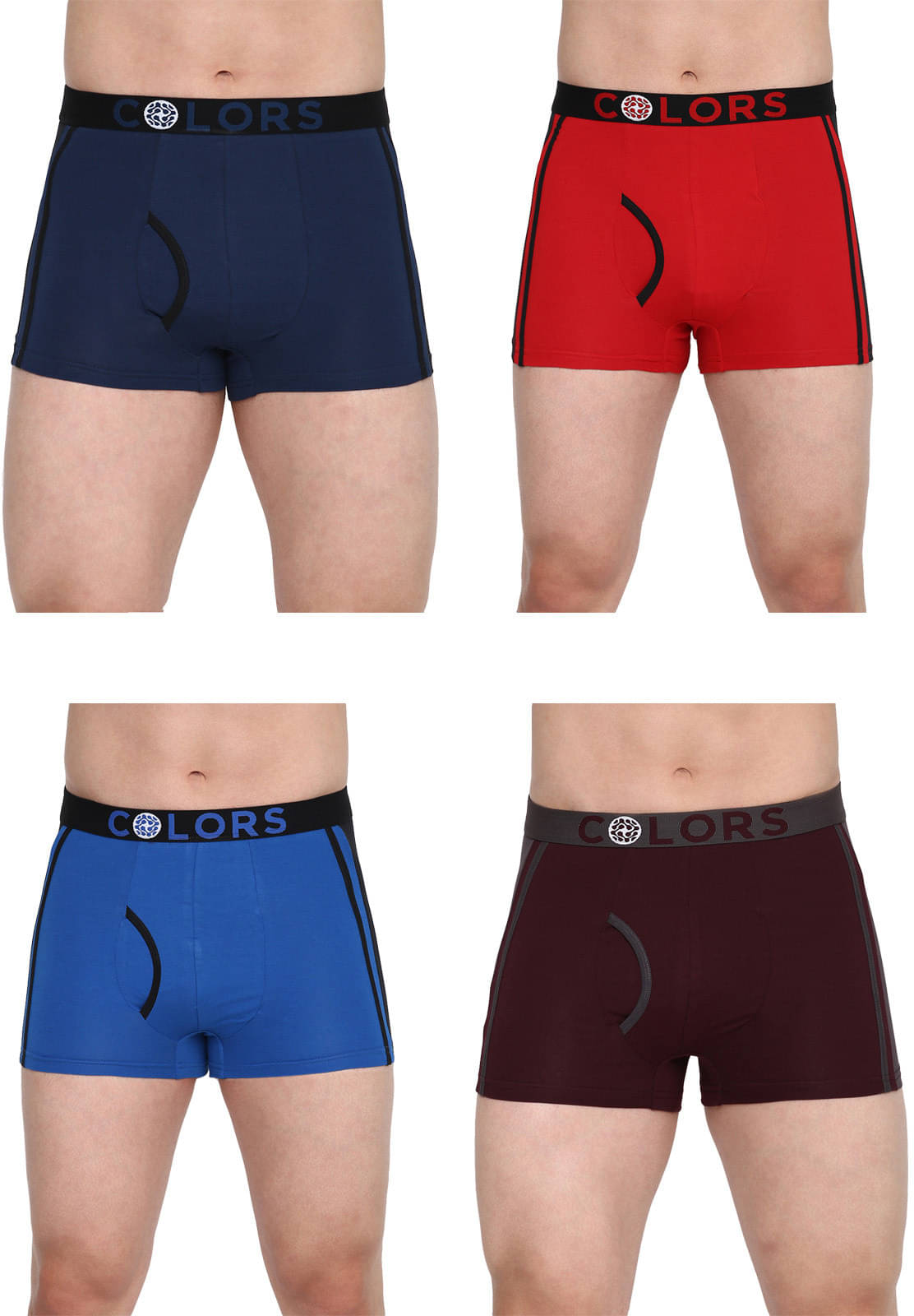 Rupa Frontline Pack of 4 Cotton Trunks For Men's ( Multicolor ) Rupa Frontline Pack of 4 Cotton Trunks For Men's ( Multicolor )