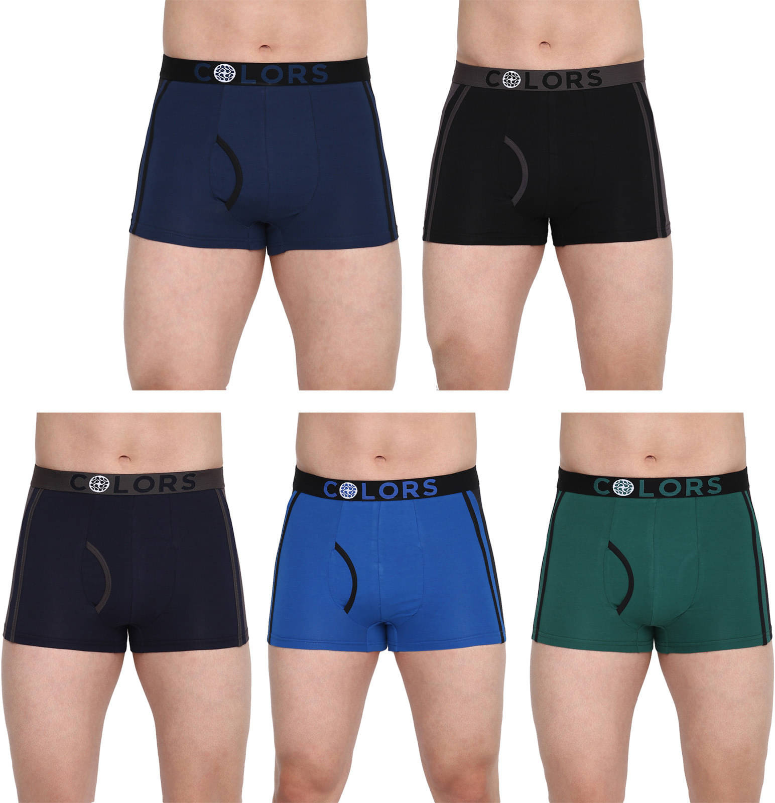 Rupa Frontline Pack of 5 Cotton Trunks For Men's ( Multicolor ) Rupa Frontline Pack of 5 Cotton Trunks For Men's ( Multicolor )