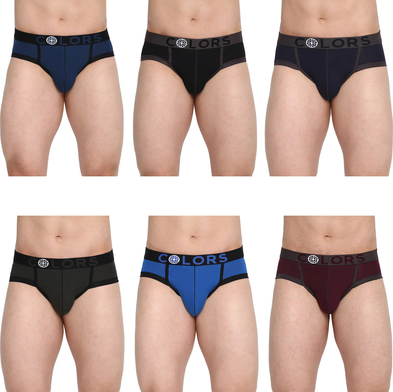 Rupa Frontline Pack of 6 Cotton Briefs For Men's ( Multicolor ) Rupa Frontline Pack of 6 Cotton Briefs For Men's ( Multicolor )