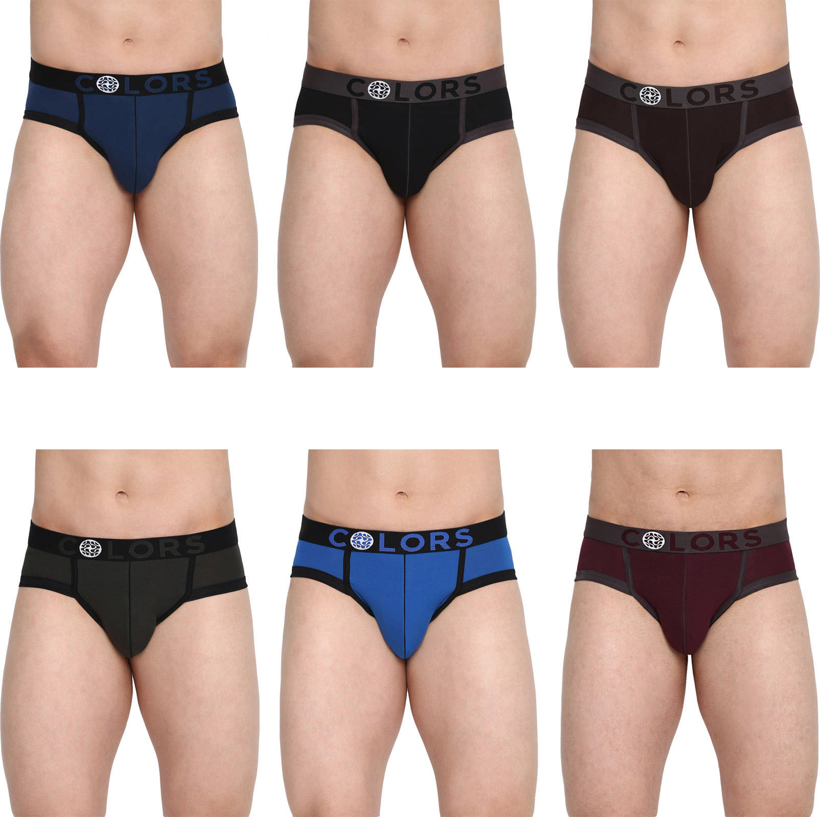 Rupa Frontline Pack of 6 Cotton Briefs For Men's ( Multicolor ) Rupa Frontline Pack of 6 Cotton Briefs For Men's ( Multicolor )