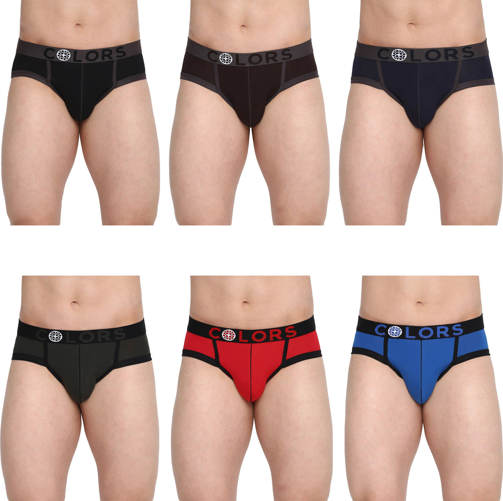     			Rupa Frontline Pack of 6 Cotton Briefs For Men's ( Multicolor )