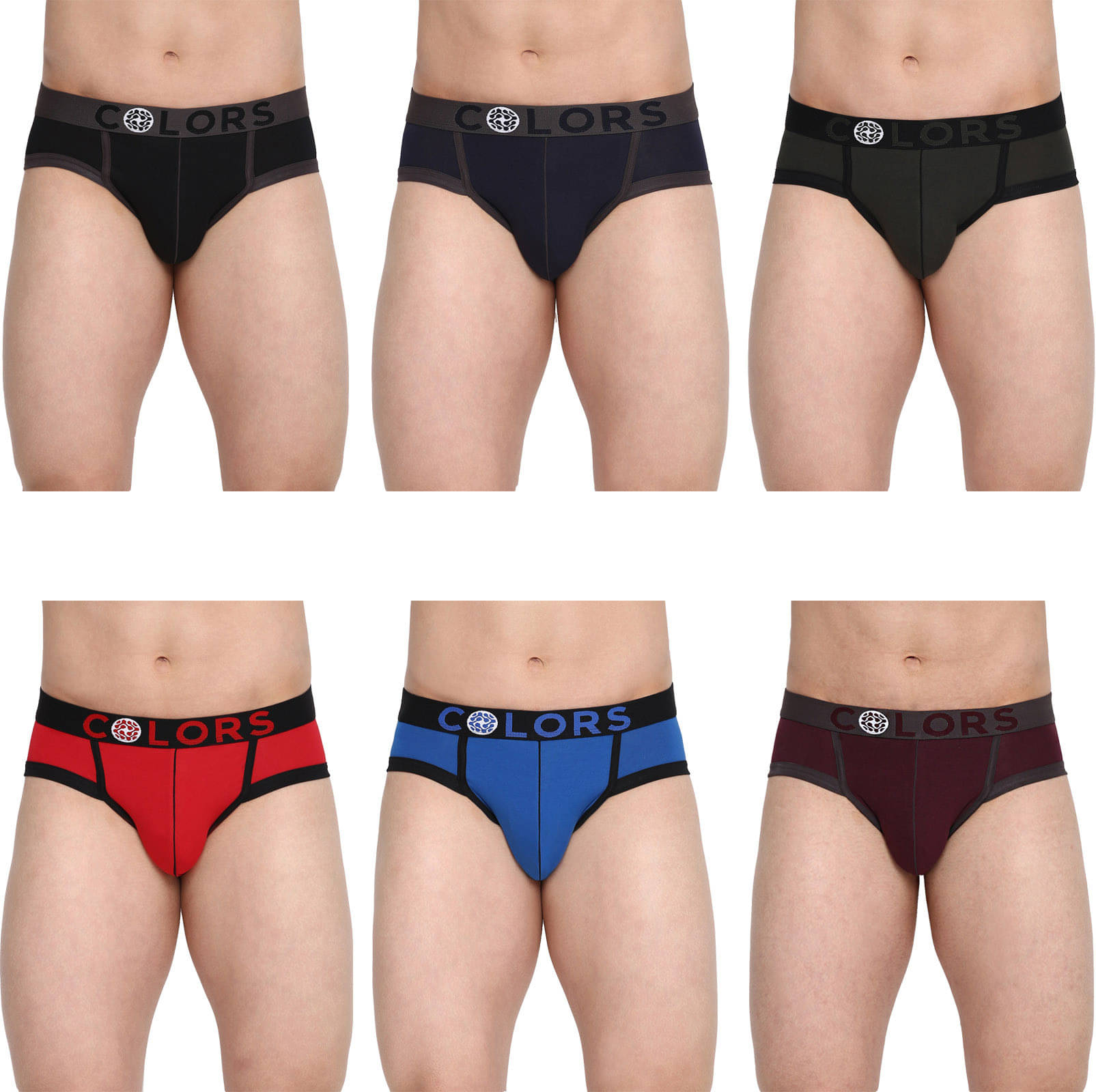 Rupa Frontline Pack of 6 Cotton Briefs For Men's ( Multicolor ) Rupa Frontline Pack of 6 Cotton Briefs For Men's ( Multicolor )