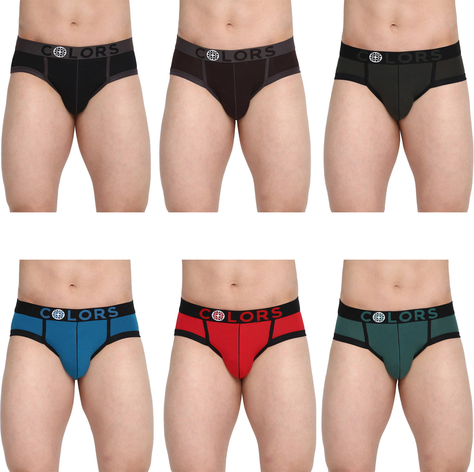     			Rupa Frontline Pack of 6 Cotton Briefs For Men's ( Multicolor )