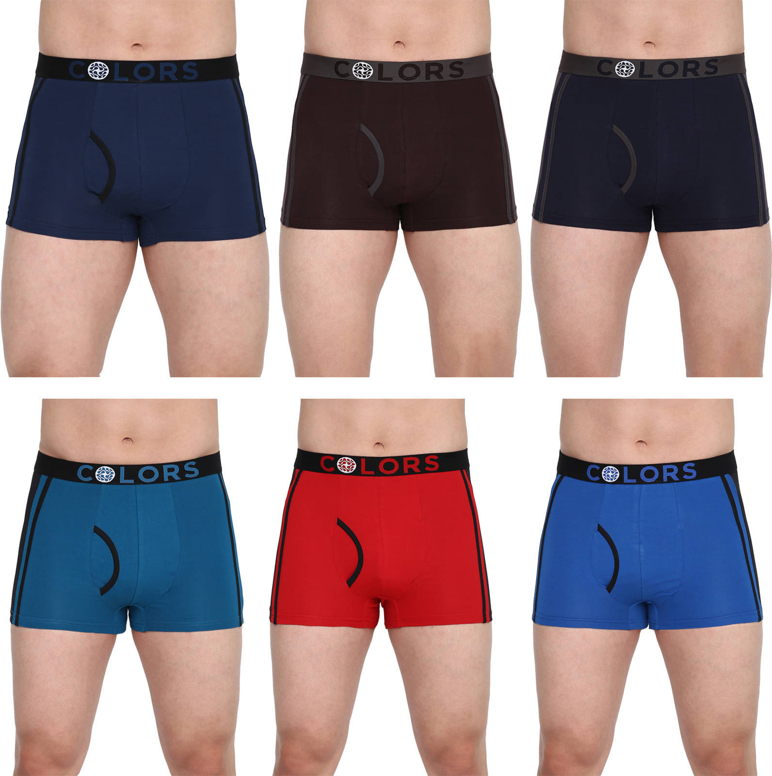 Rupa Frontline Pack of 6 Cotton Trunks For Men's ( Multicolor ) Rupa Frontline Pack of 6 Cotton Trunks For Men's ( Multicolor )
