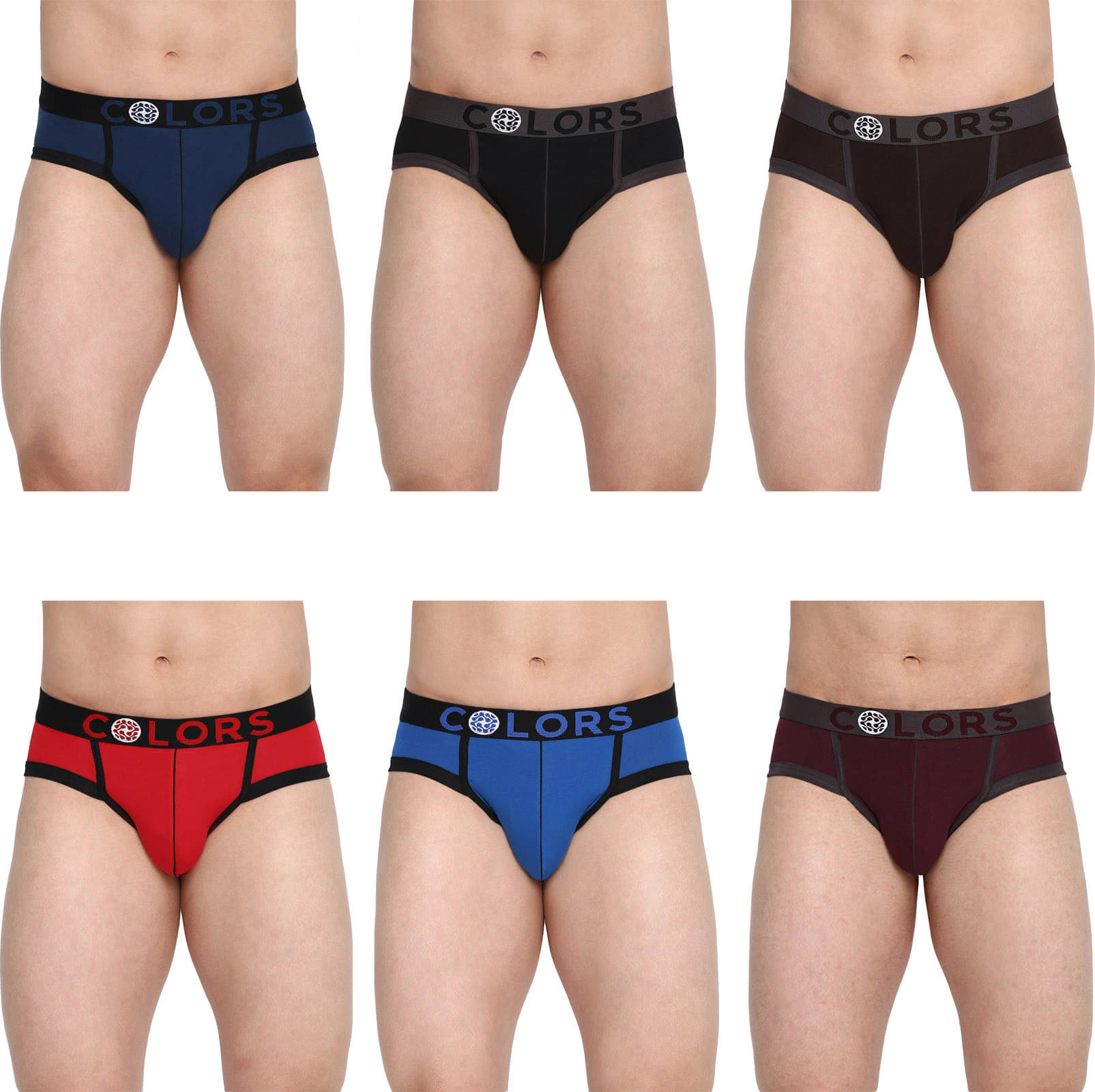     			Rupa Frontline Pack of 6 Cotton Briefs For Men's ( Multicolor )