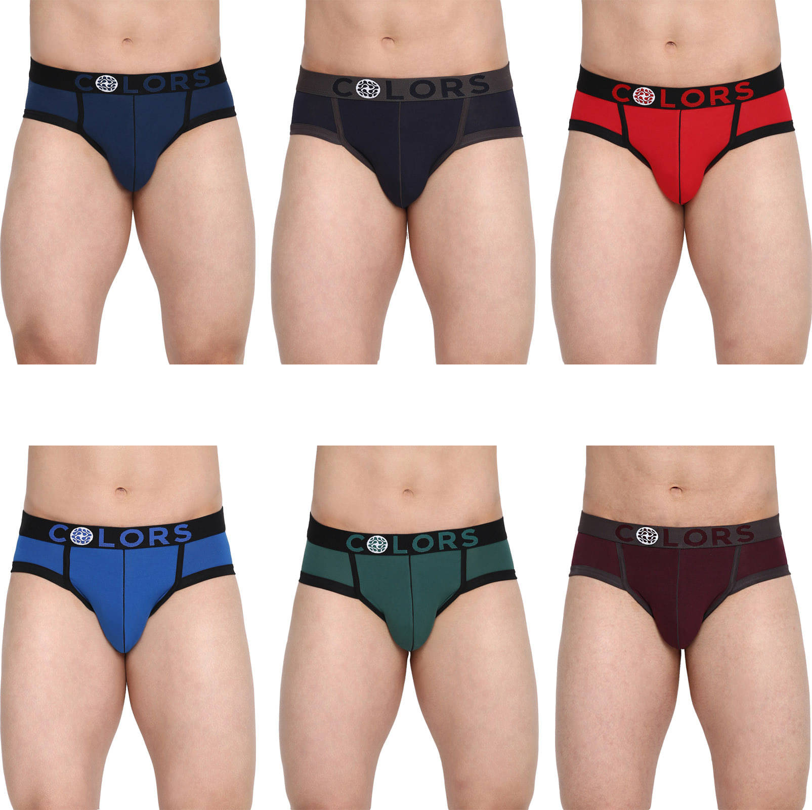     			Rupa Frontline Pack of 6 Cotton Briefs For Men's ( Multicolor )