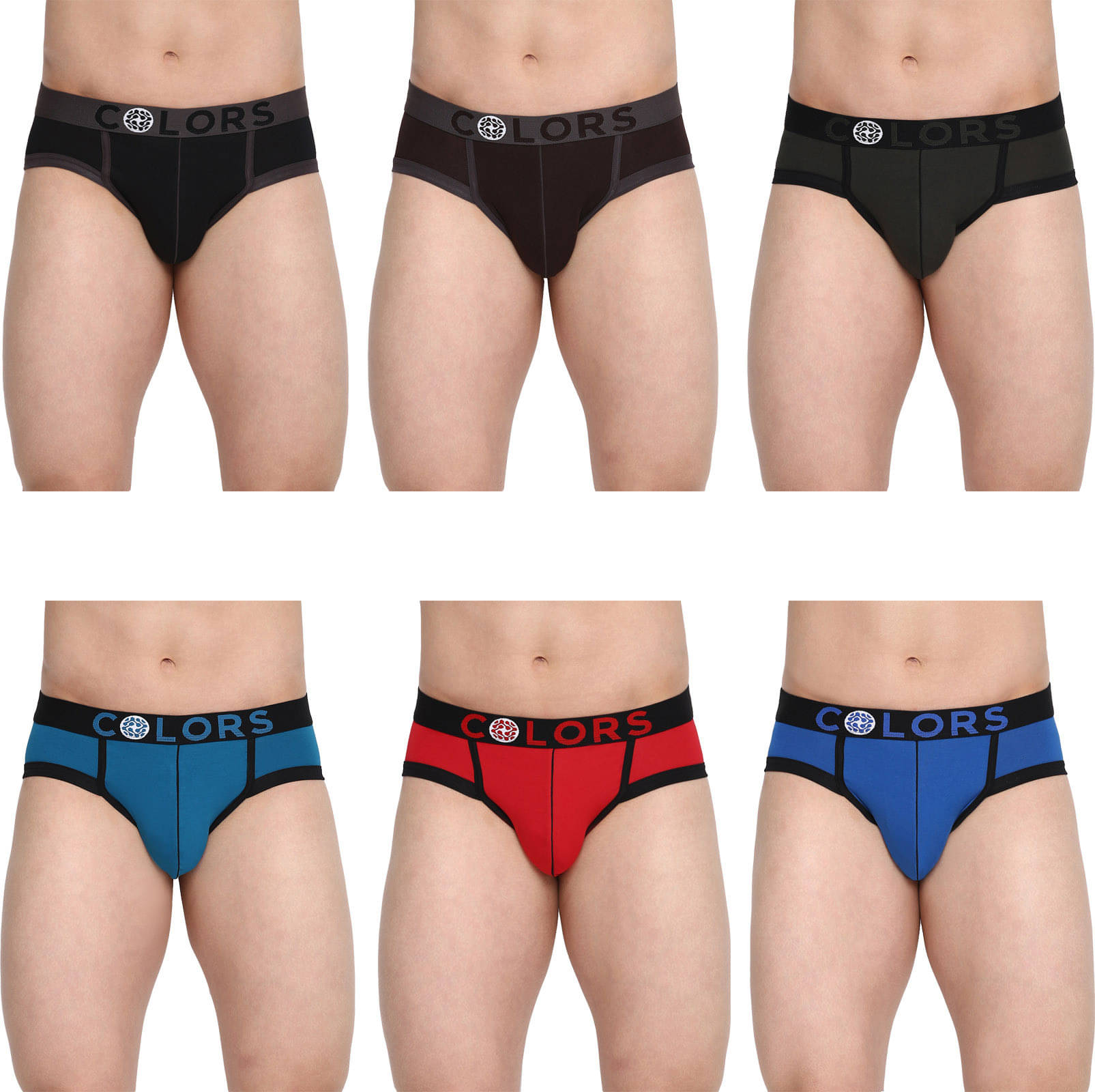     			Rupa Frontline Pack of 6 Cotton Briefs For Men's ( Multicolor )