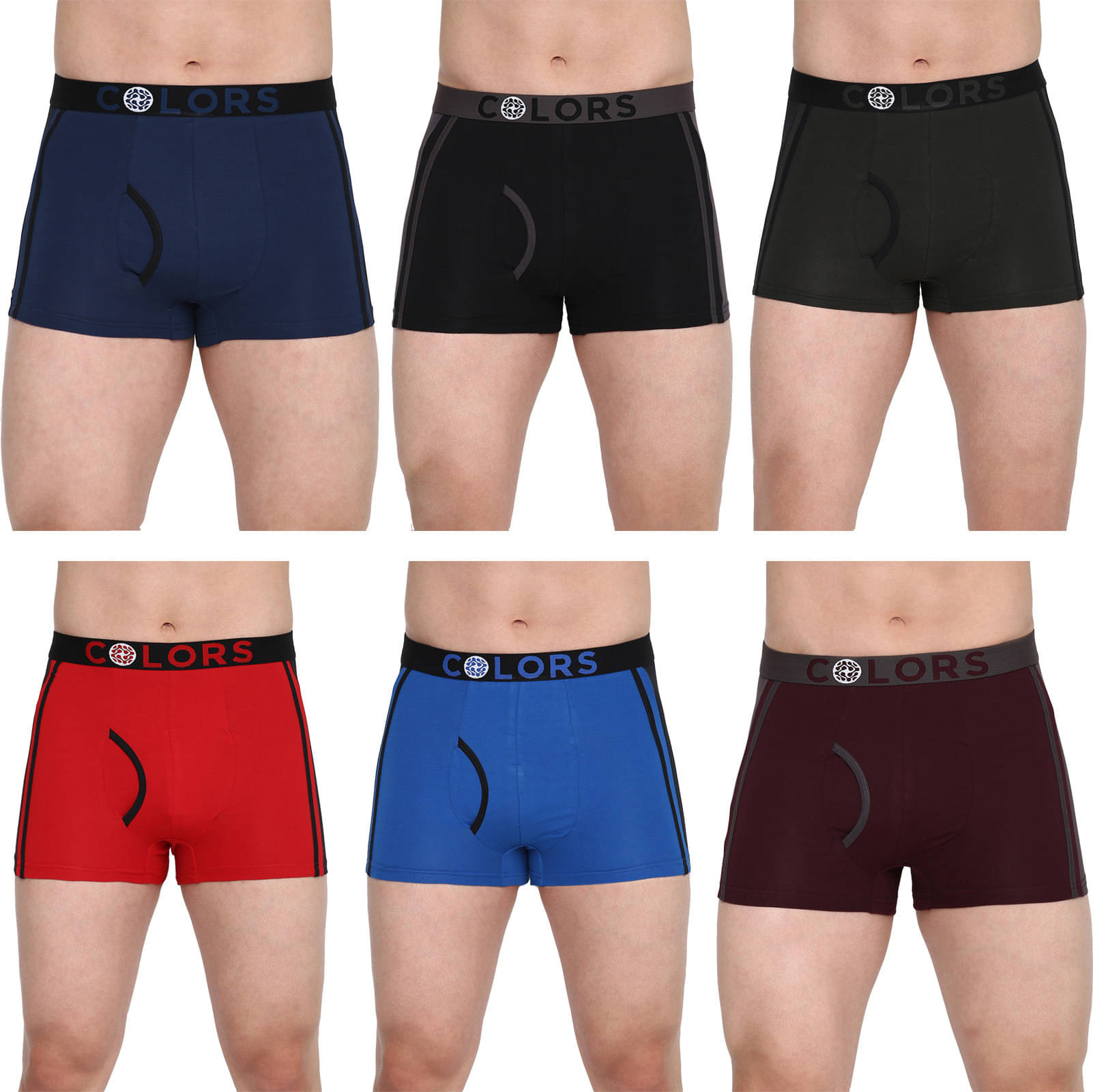 Rupa Frontline Pack of 6 Cotton Trunks For Men's ( Multicolor ) Rupa Frontline Pack of 6 Cotton Trunks For Men's ( Multicolor )
