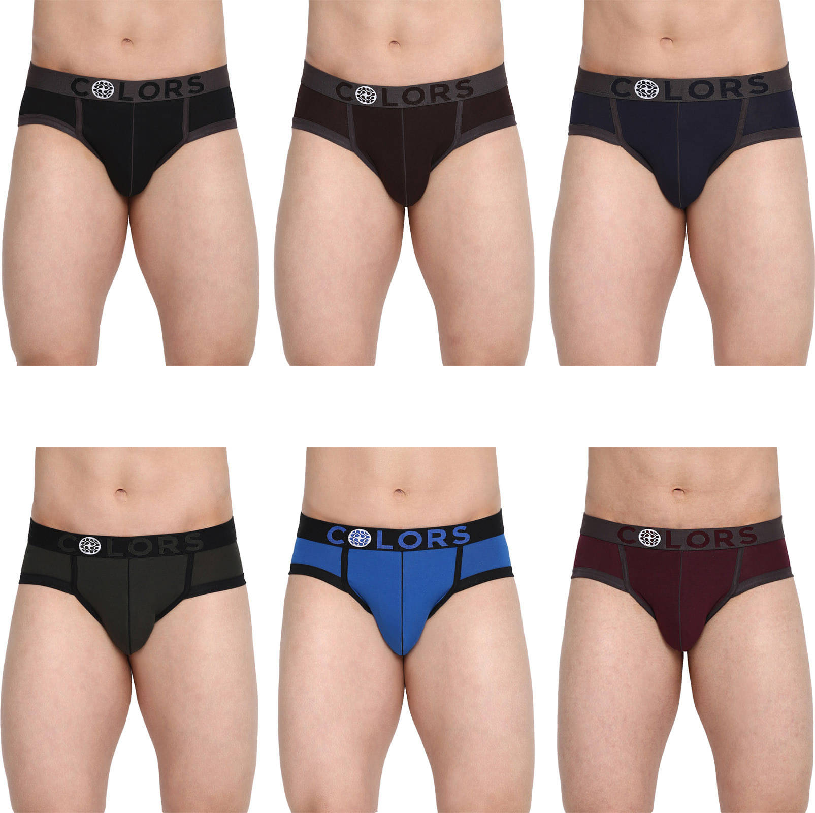 Rupa Frontline Pack of 6 Cotton Briefs For Men's ( Multicolor ) Rupa Frontline Pack of 6 Cotton Briefs For Men's ( Multicolor )