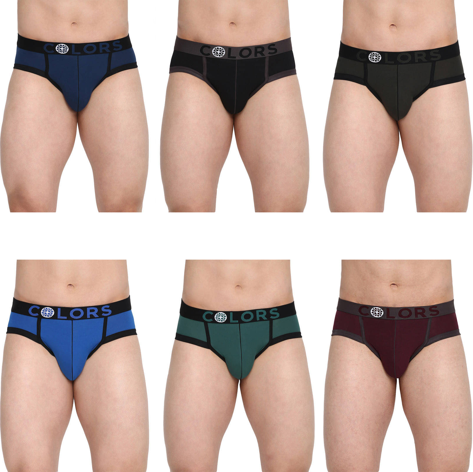 Rupa Frontline Pack of 6 Cotton Briefs For Men's ( Multicolor ) Rupa Frontline Pack of 6 Cotton Briefs For Men's ( Multicolor )