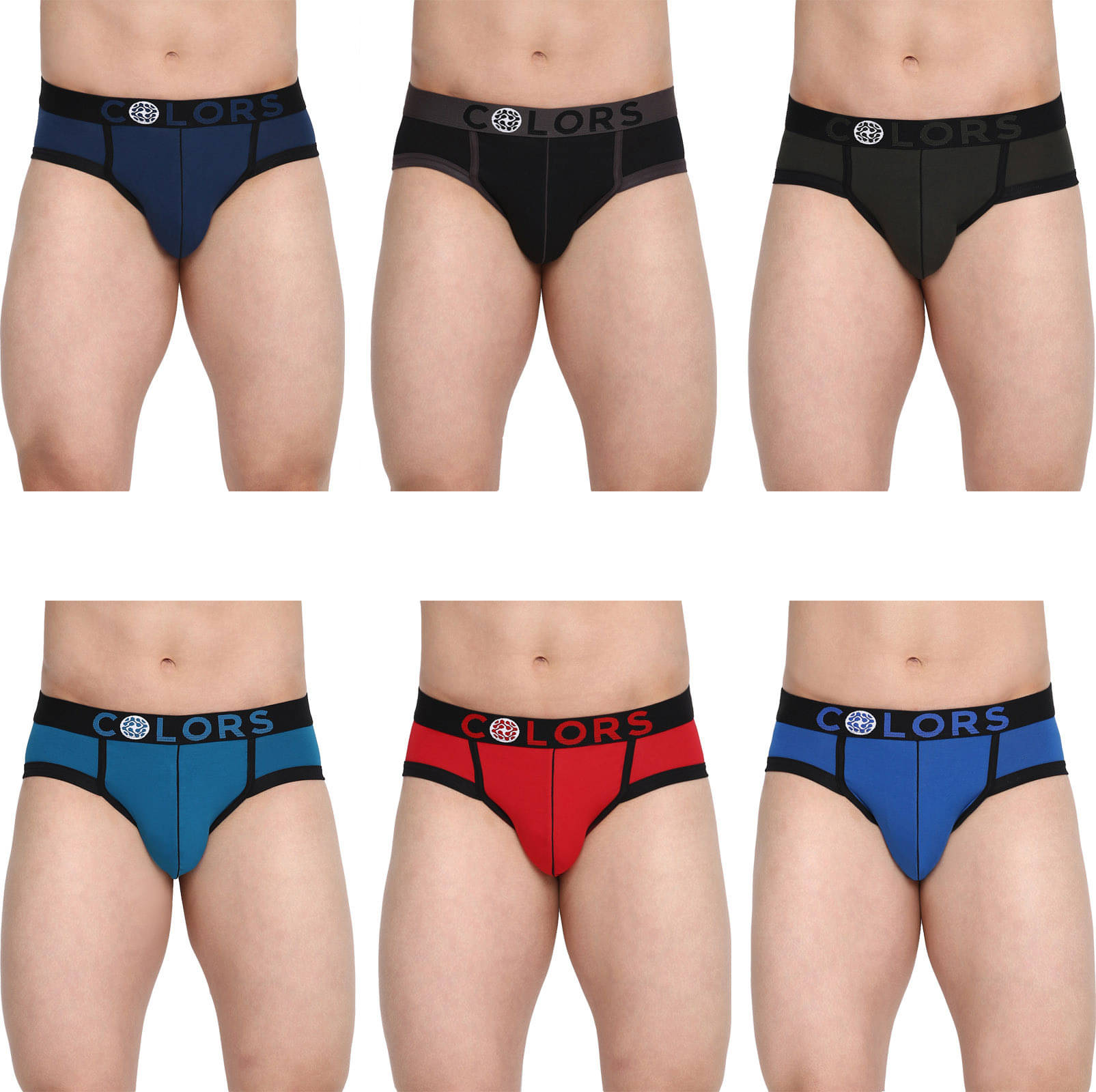 Rupa Frontline Pack of 6 Cotton Briefs For Men's ( Multicolor ) Rupa Frontline Pack of 6 Cotton Briefs For Men's ( Multicolor )