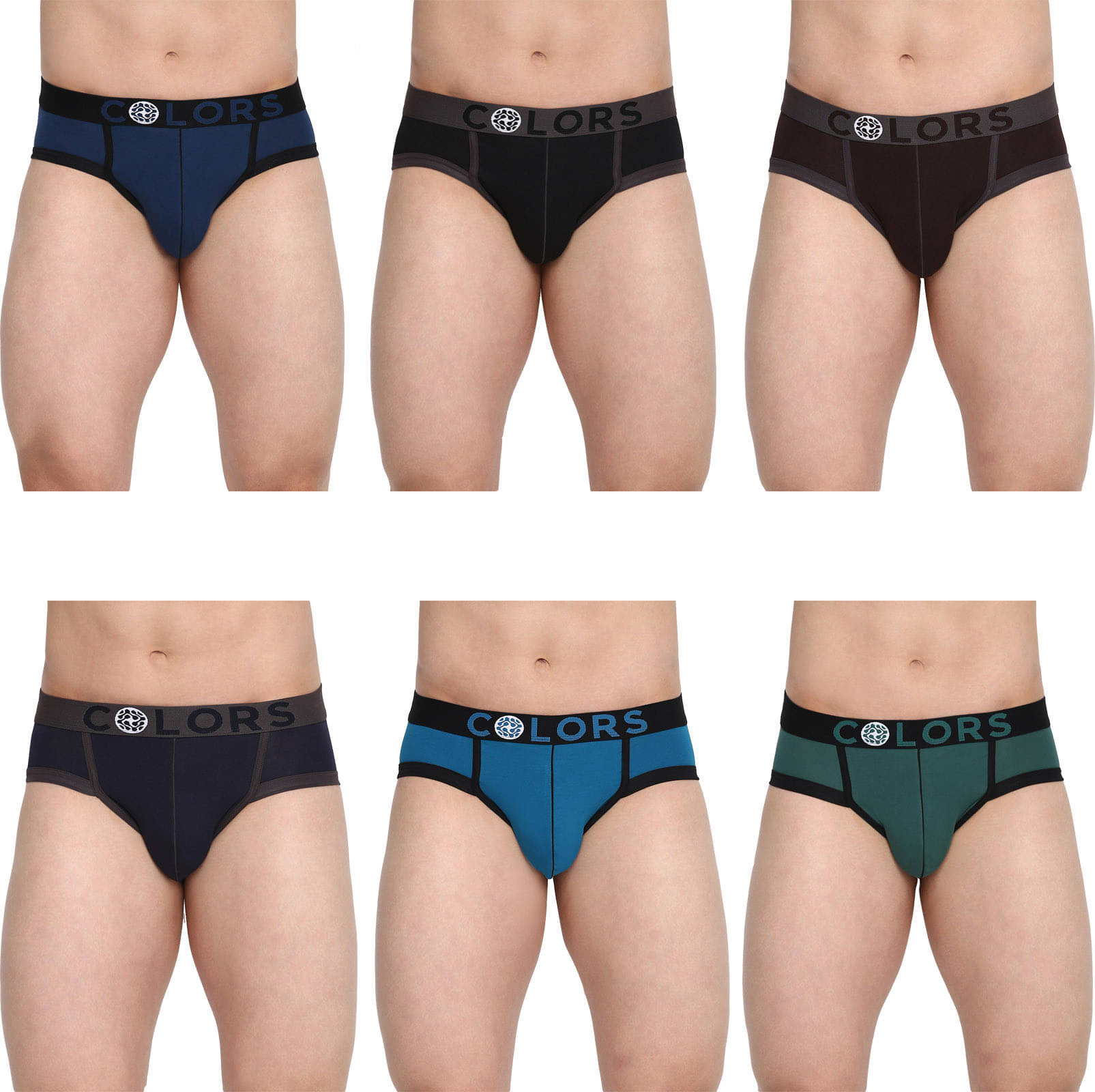    			Rupa Frontline Pack of 6 Cotton Briefs For Men's ( Multicolor )