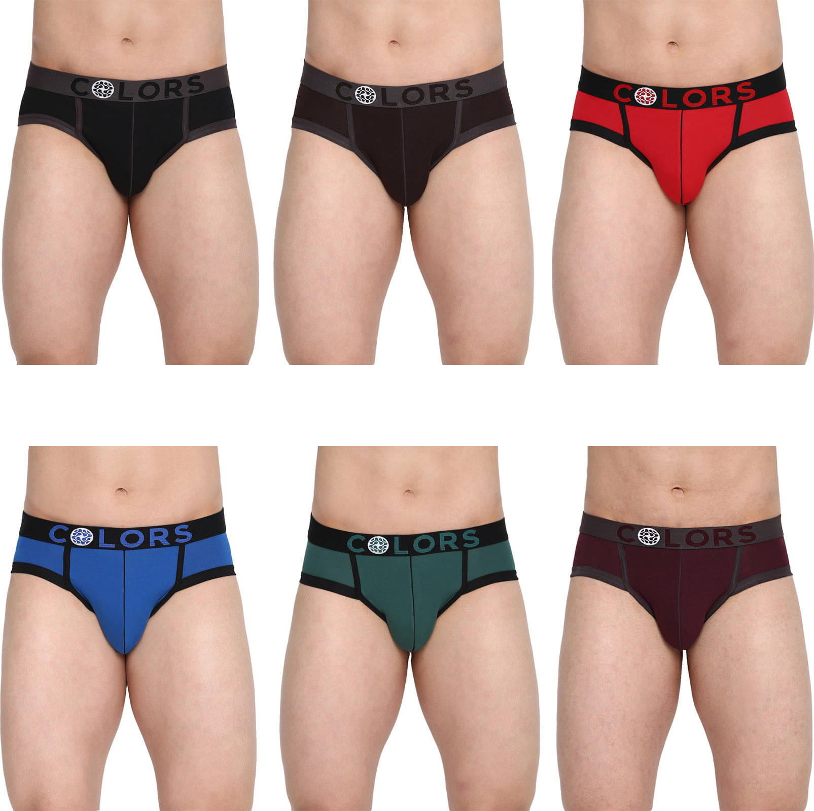     			Rupa Frontline Pack of 6 Cotton Briefs For Men's ( Multicolor )