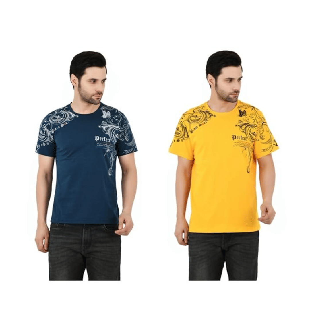     			Sageware Men Cotton Regular Fit Solid T-Shirt ( Multicolor1 )