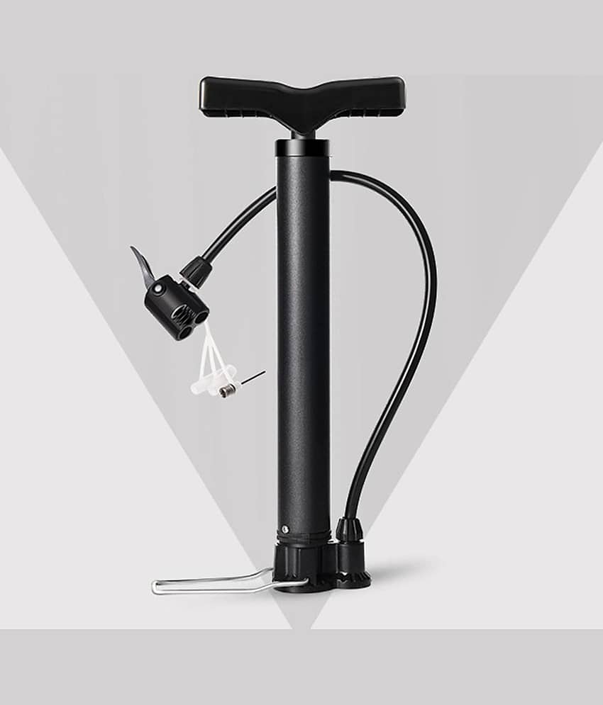 Shopeleven All-Purpose Air Pump for Sports & Cycling – Dual Valve with Needle for Football, Balloons, Bikes (Black) - Sports and Fitness Equipment | Buy online on ZillyBuy