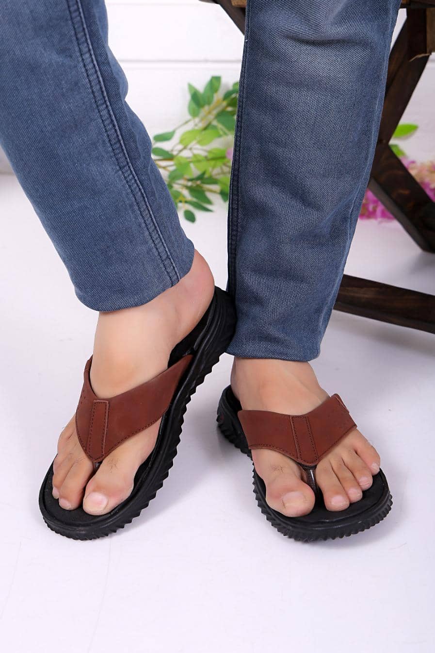 Style Height Red Men's Daily Slipper