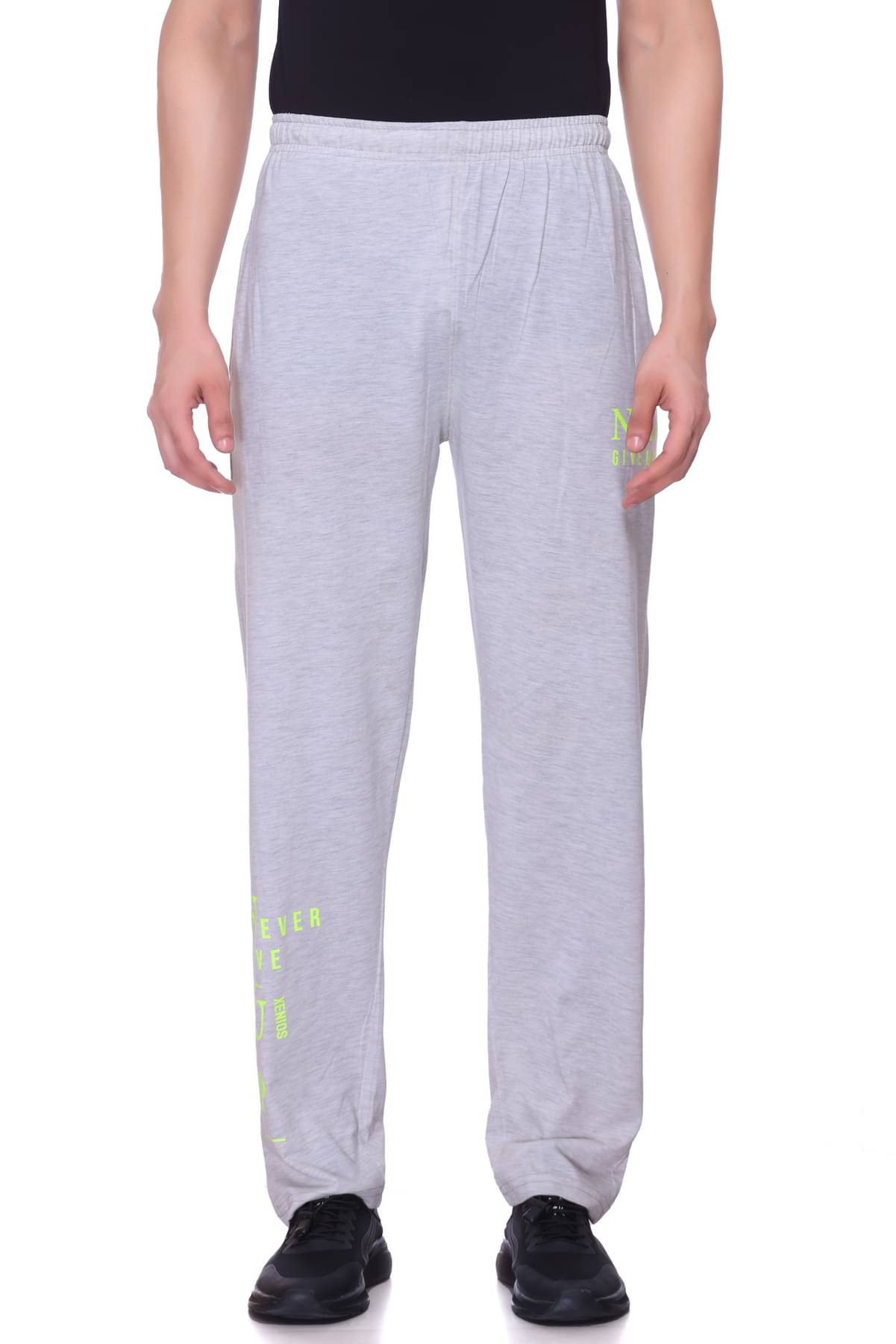 Xenios Grey Cotton Blend Men's Trackpants ( Pack of 1 ) Xenios Grey Cotton Blend Men's Trackpants ( Pack of 1 )