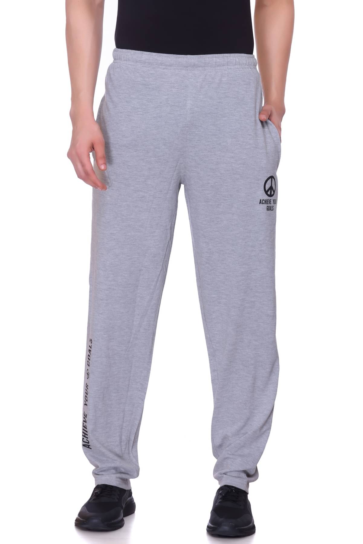 Xenios Grey Cotton Blend Men's Trackpants ( Pack of 1 ) Xenios Grey Cotton Blend Men's Trackpants ( Pack of 1 )
