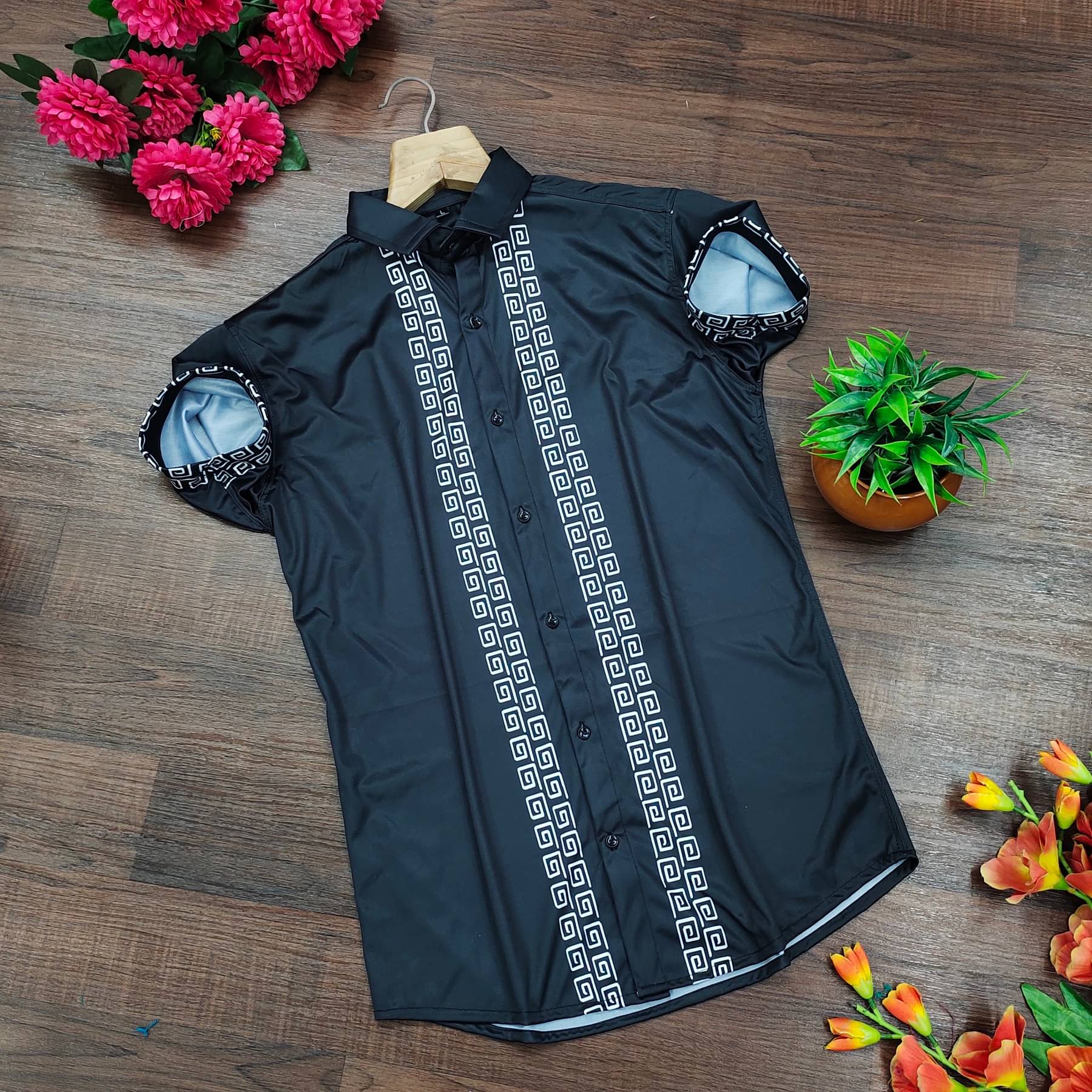 Zonanza Polyester Regular Fit Printed Half Sleeves Men's Casual Shirt - Multicolor 1 ( Pack of 1 ) Zonanza Polyester Regular Fit Printed Half Sleeves Men's Casual Shirt - Multicolor 1 ( Pack of 1 )