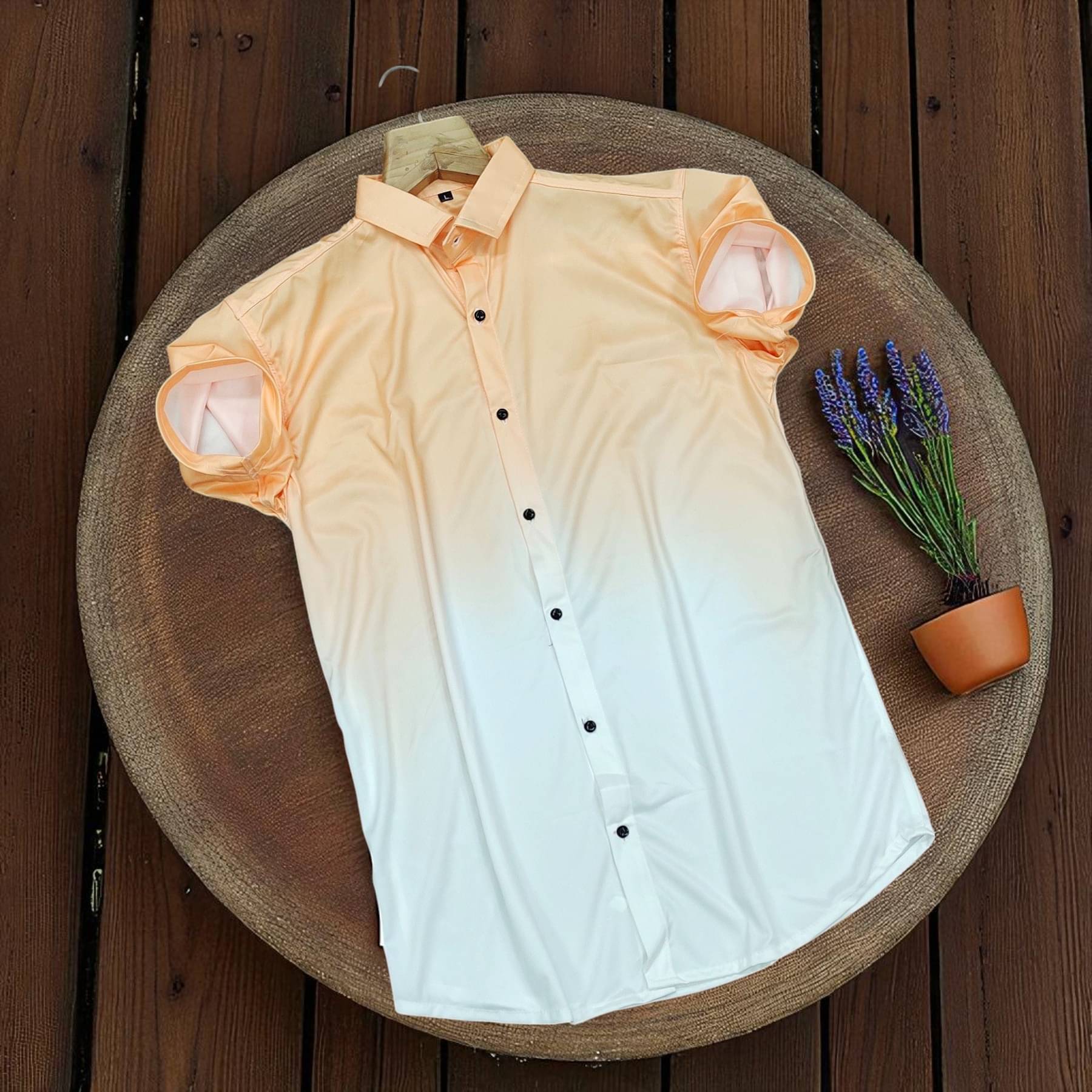Zonanza Polyester Regular Fit Printed Half Sleeves Men's Casual Shirt - Orange ( Pack of 1 ) Zonanza Polyester Regular Fit Printed Half Sleeves Men's Casual Shirt - Orange ( Pack of 1 )