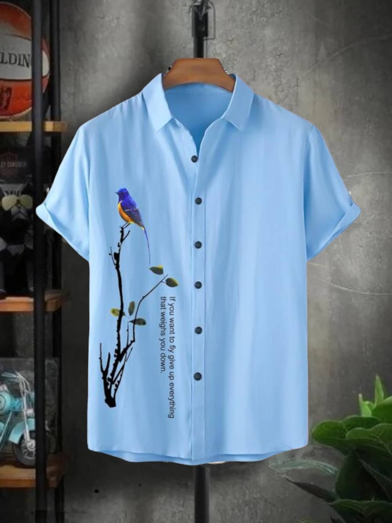 Zonanza Polyester Regular Fit Self Design Half Sleeves Men's Casual Shirt - Aqua Blue ( Pack of 1 ) Zonanza Polyester Regular Fit Self Design Half Sleeves Men's Casual Shirt - Aqua Blue ( Pack of 1 )