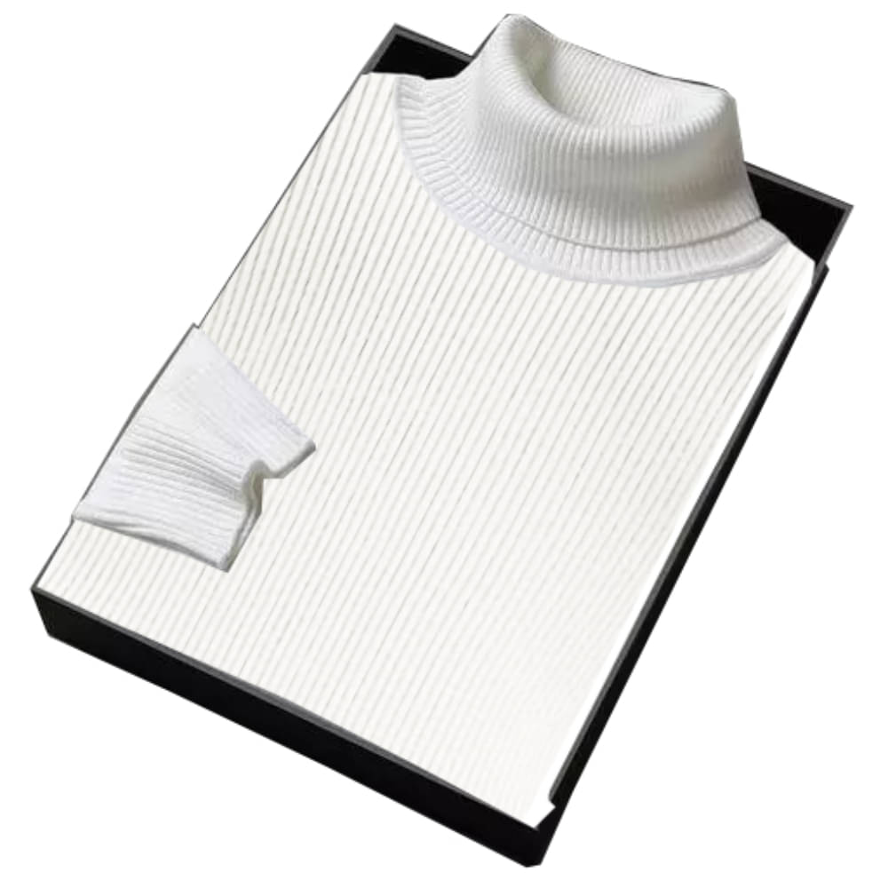     			freaks Woollen High Neck Men's Sweatshirt - White ( Pack of 1 )