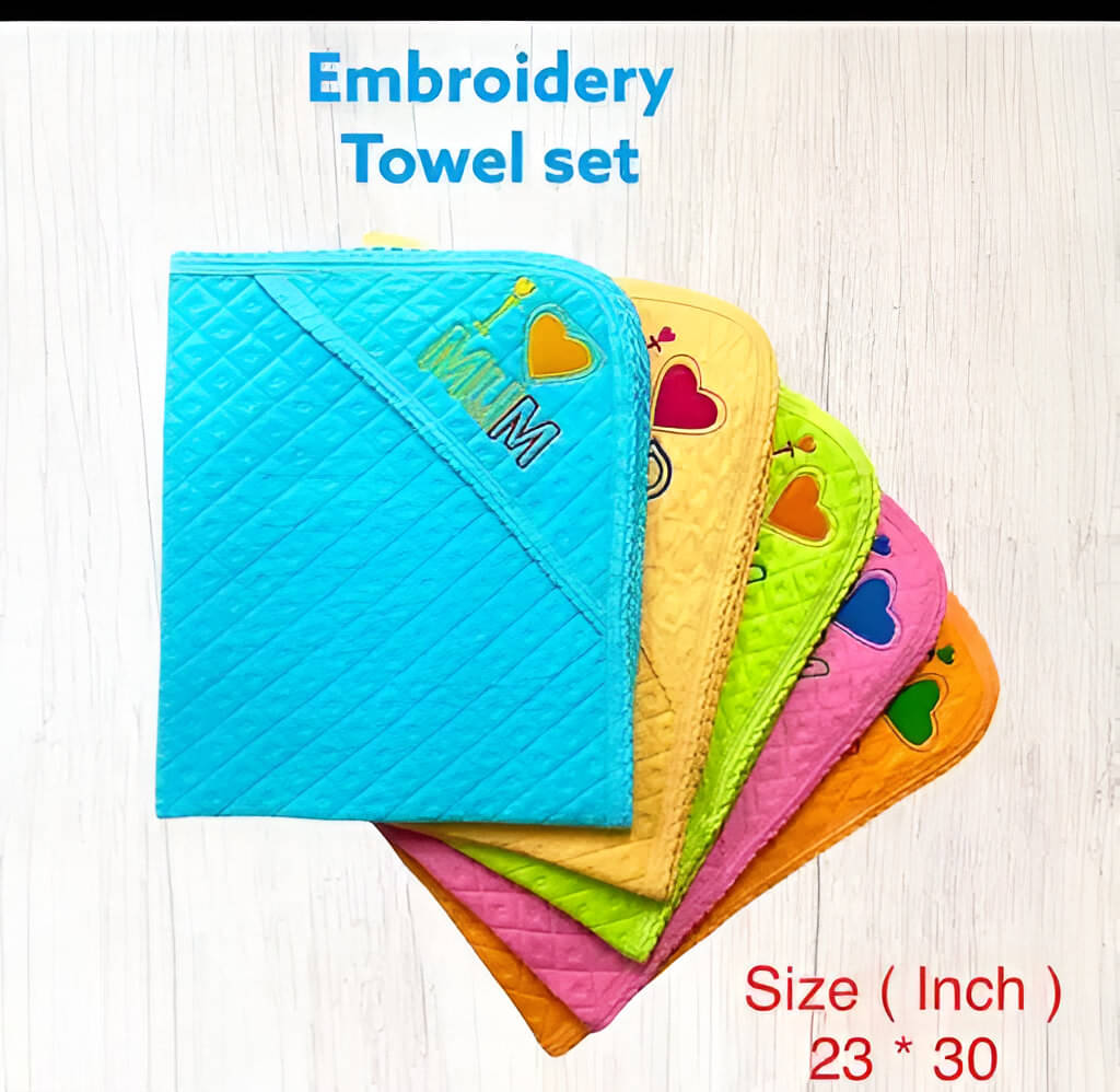     			kaseera Set of 2 Multi Cotton Bath Towels