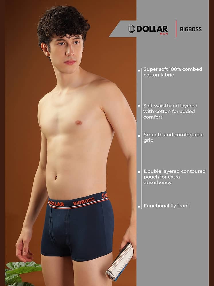 Buy Dollar Bigboss Men's 5 Pack Cotton Trunks Pack of 5 - Image 8