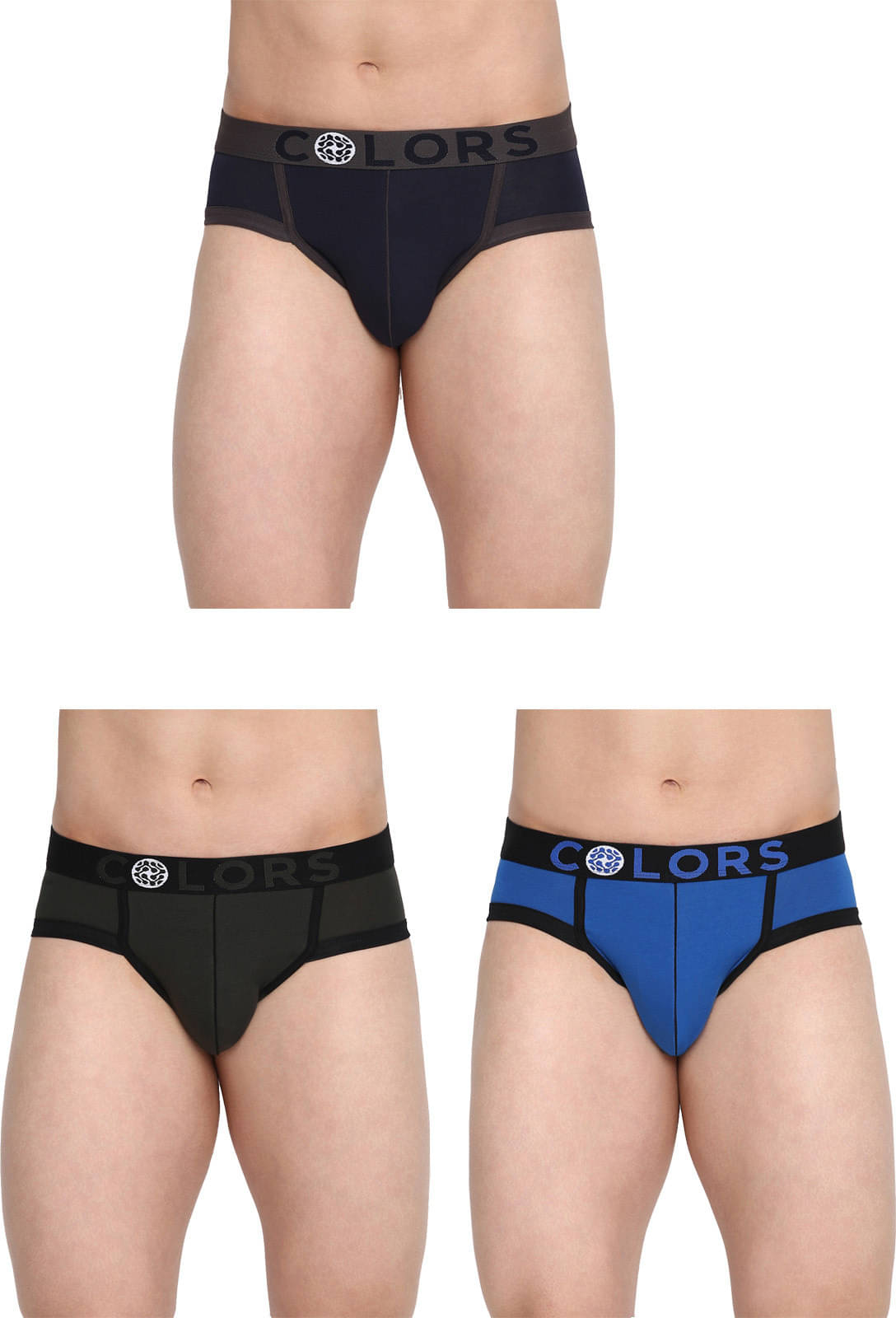 Rupa Frontline Pack of 3 Cotton Briefs For Men's ( Multicolor ) Rupa Frontline Pack of 3 Cotton Briefs For Men's ( Multicolor )