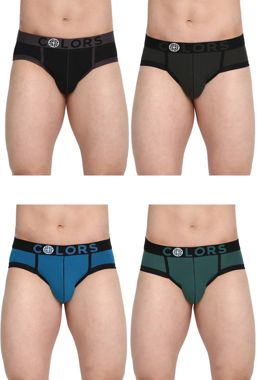     			Rupa Frontline Pack of 4 Cotton Briefs For Men's ( Multicolor )