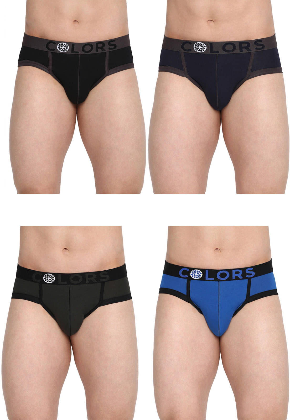 Rupa Frontline Pack of 4 Cotton Briefs For Men's ( Multicolor ) Rupa Frontline Pack of 4 Cotton Briefs For Men's ( Multicolor )