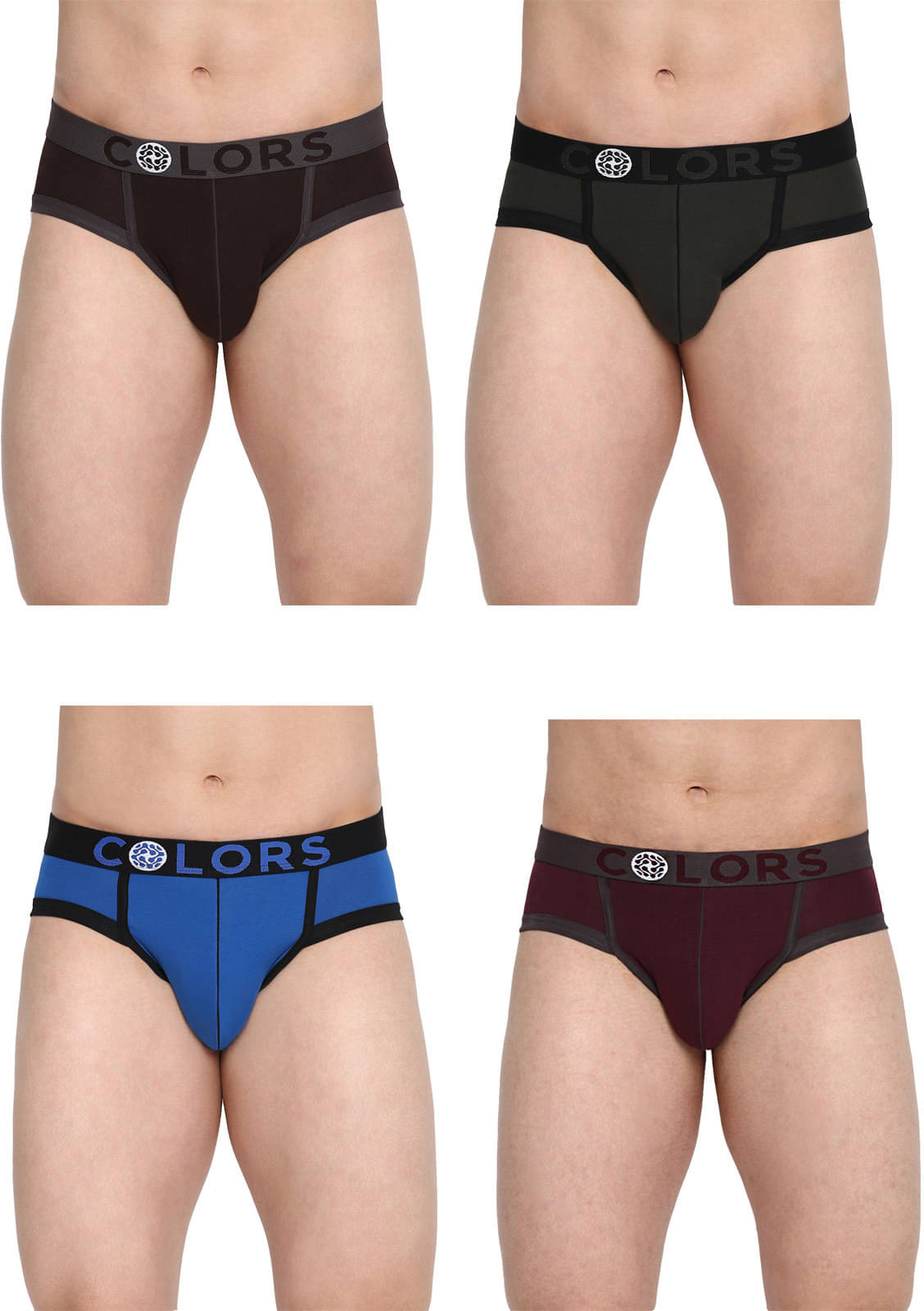 Rupa Frontline Pack of 4 Cotton Briefs For Men's ( Multicolor ) Rupa Frontline Pack of 4 Cotton Briefs For Men's ( Multicolor )
