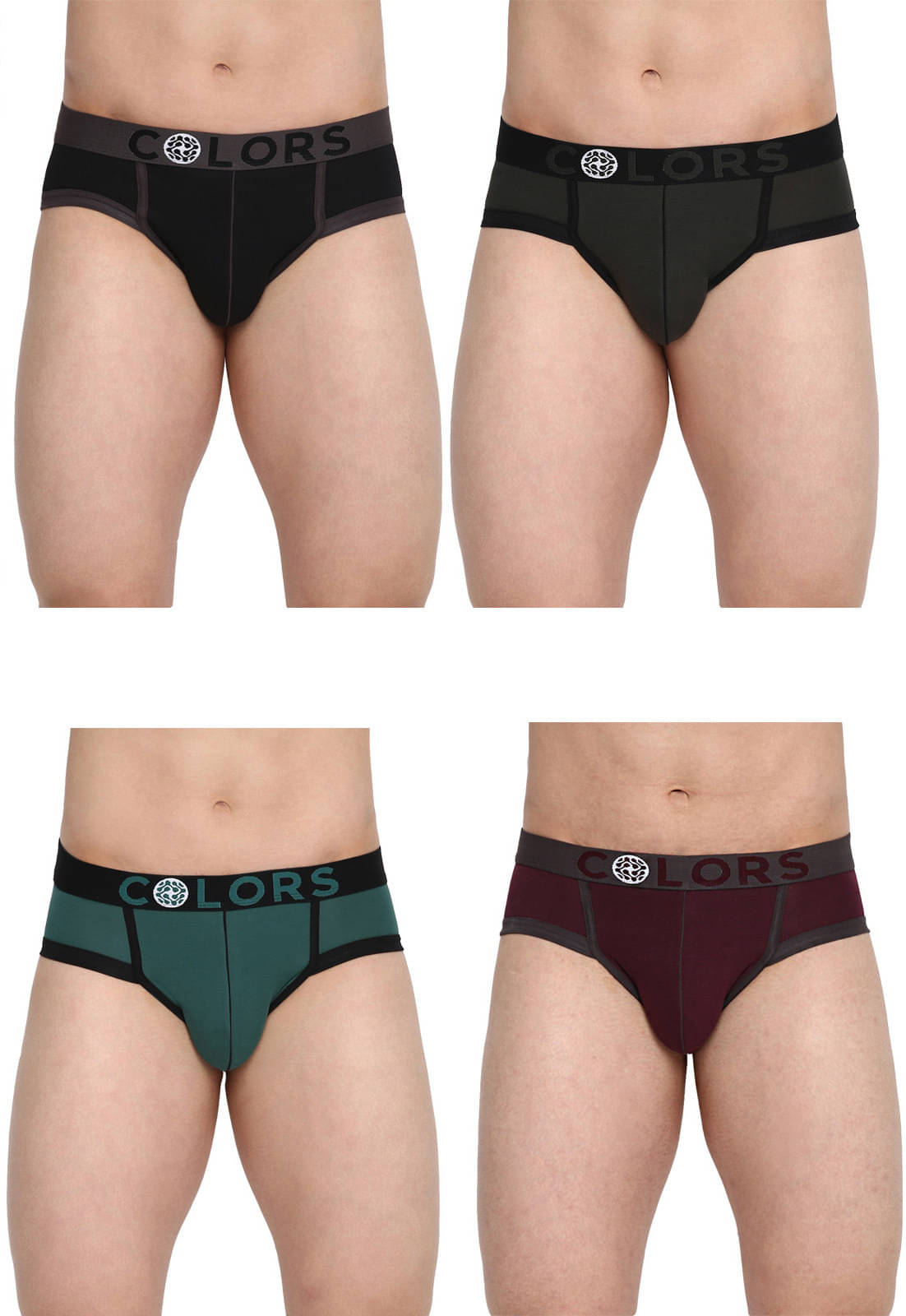 Rupa Frontline Pack of 4 Cotton Briefs For Men's ( Multicolor ) Rupa Frontline Pack of 4 Cotton Briefs For Men's ( Multicolor )