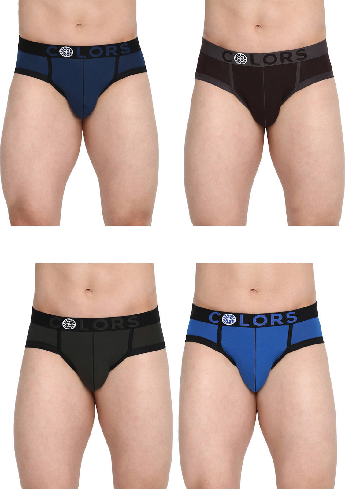     			Rupa Frontline Pack of 4 Cotton Briefs For Men's ( Multicolor )