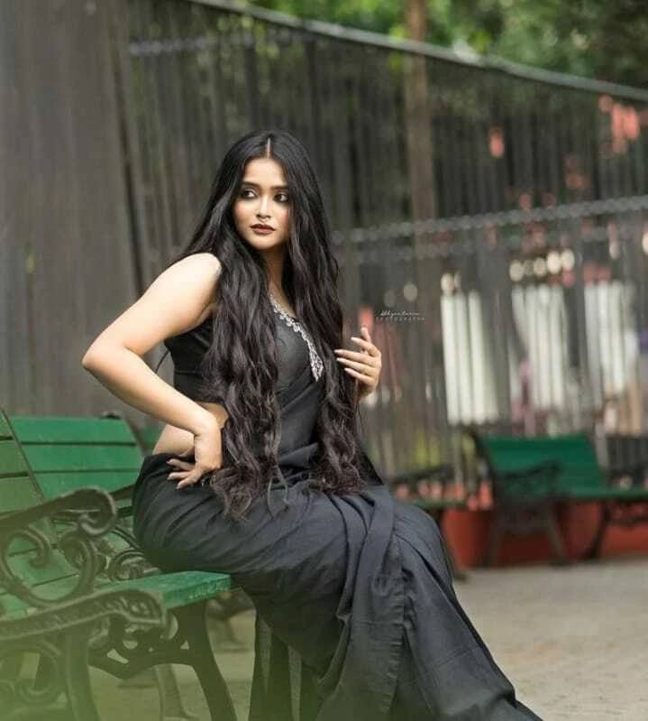 ANAND SAREES Georgette Dyed Saree With Unstitched Blouse Piece ( Black ) ANAND SAREES Georgette Dyed Saree With Unstitched Blouse Piece ( Black )