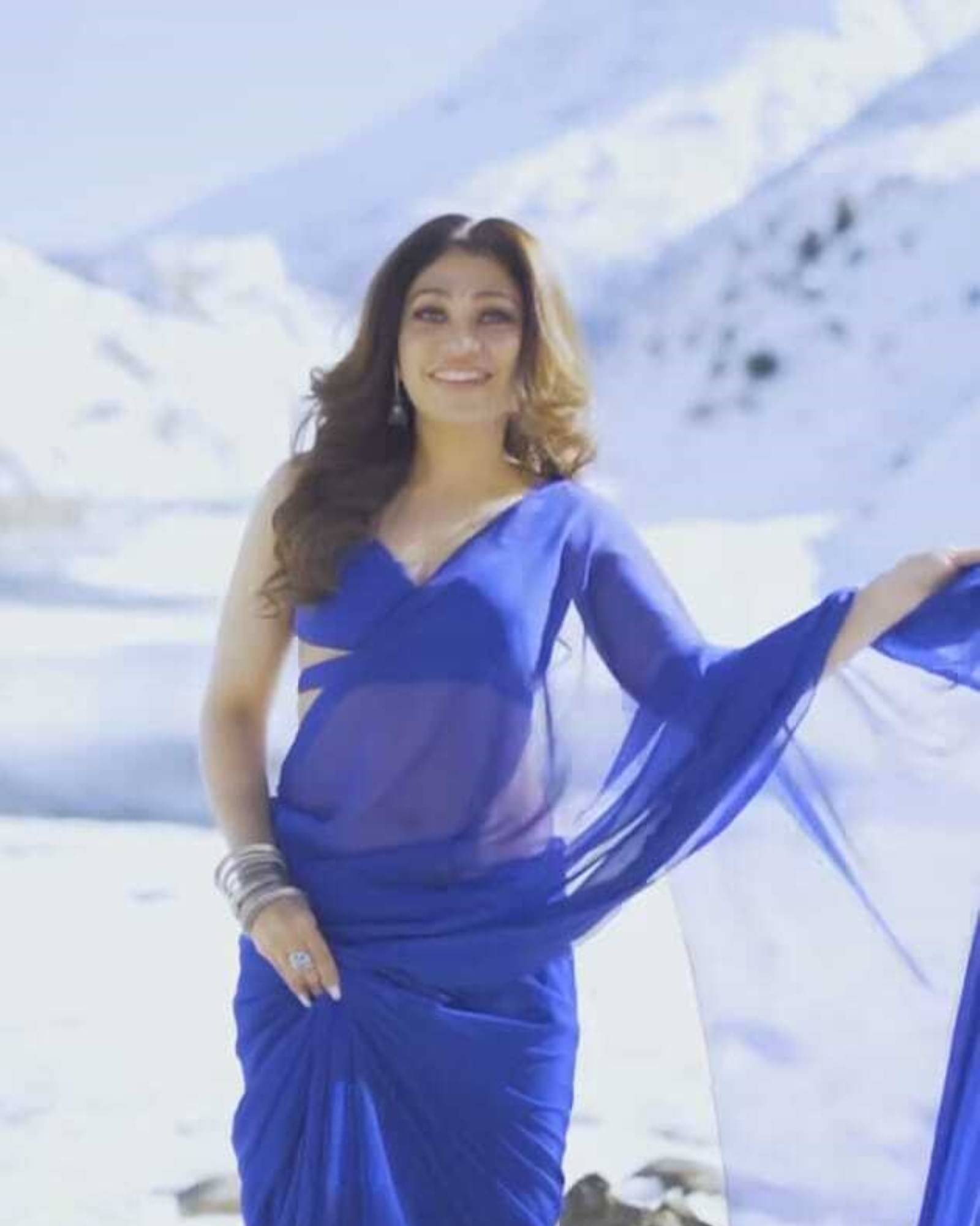 ANAND SAREES Georgette Dyed Saree With Unstitched Blouse Piece ( Blue ) ANAND SAREES Georgette Dyed Saree With Unstitched Blouse Piece ( Blue )