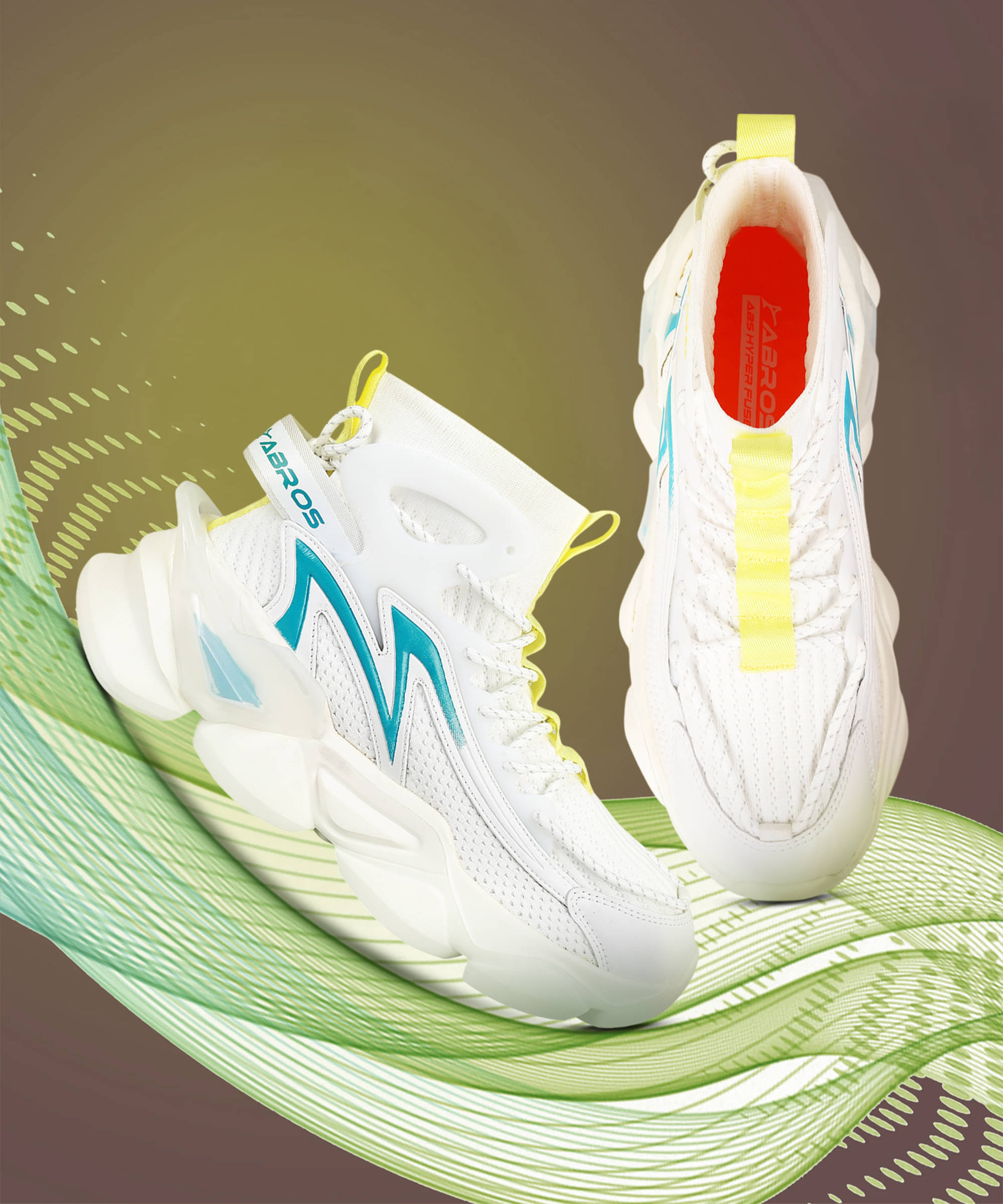     			Abros YAMA-O White Men's Sneakers