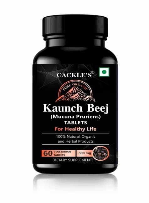     			Cackle's 100% Natural Konch Beej Tablet 60 no.s