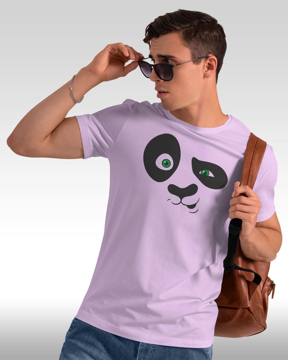     			FLYIND VOGUE OUTFIT Men Polyester Regular Fit Self Design T-Shirt ( Purple )