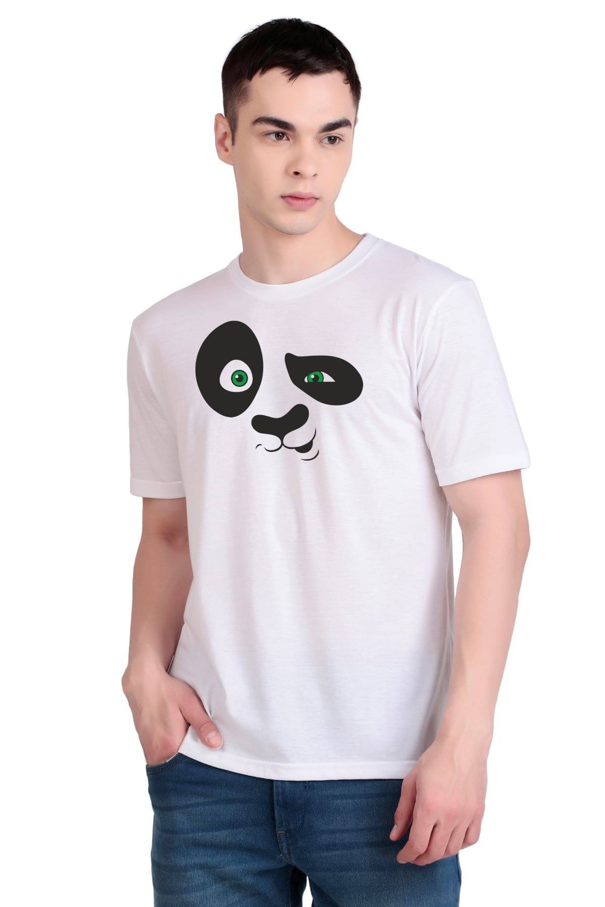     			FLYIND VOGUE OUTFIT Men Polyester Regular Fit Self Design T-Shirt ( White )