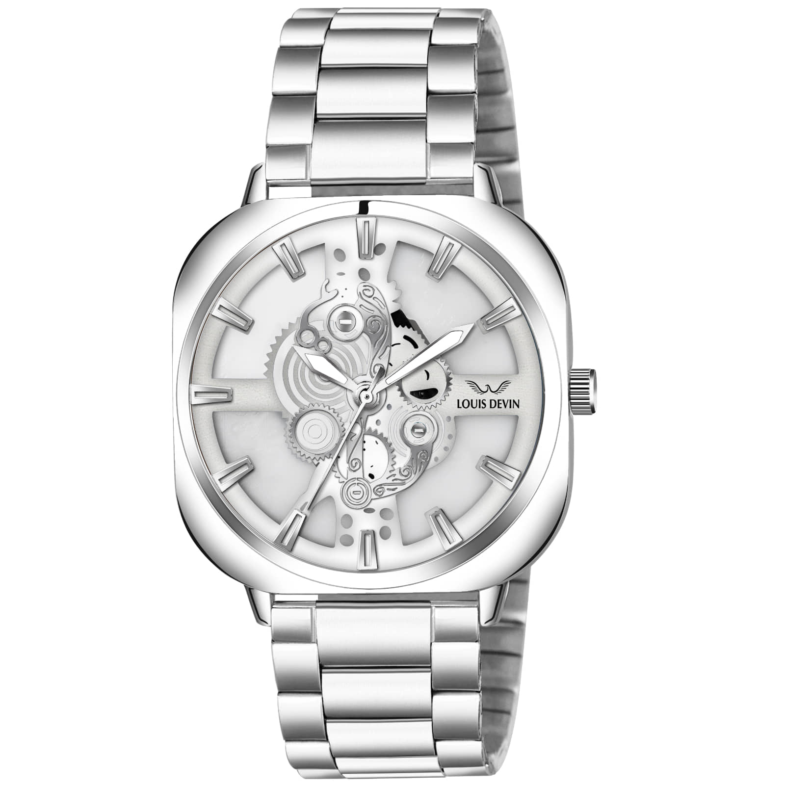 LOUIS DEVIN Silver Metal Analog Men's Watch