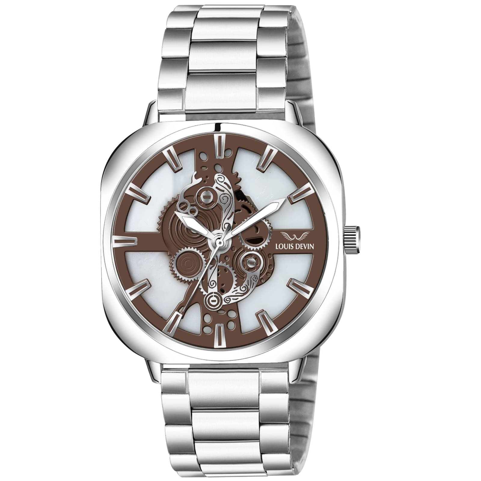     			LOUIS DEVIN Silver Metal Analog Men's Watch
