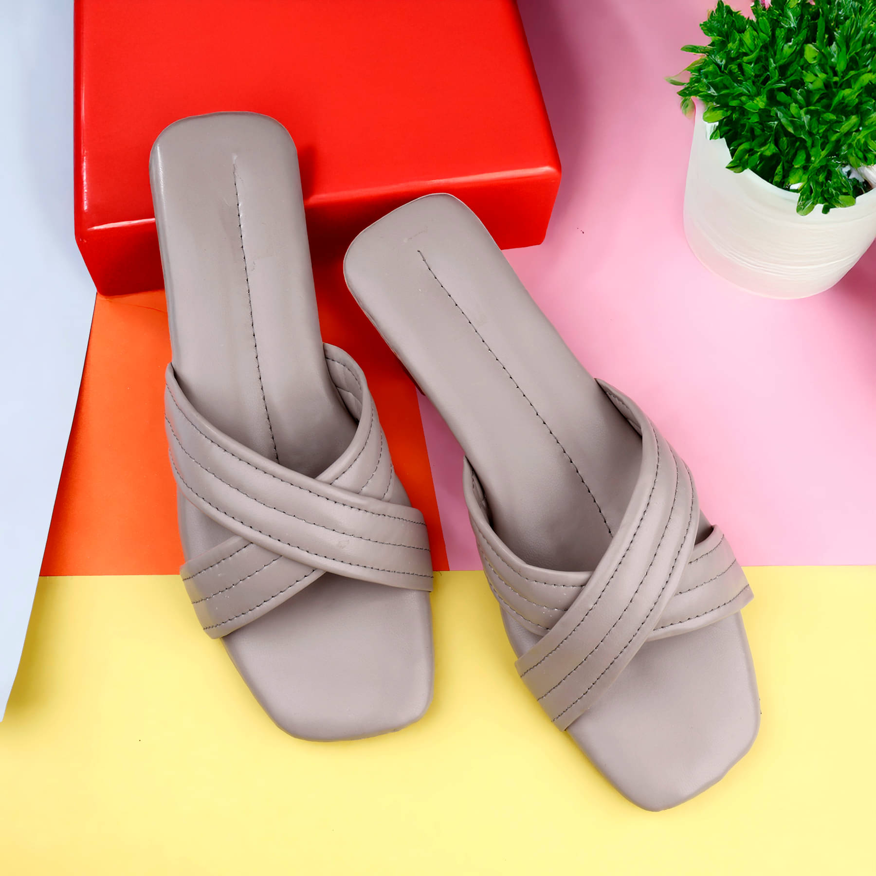     			Paduki Gray Women's Flats