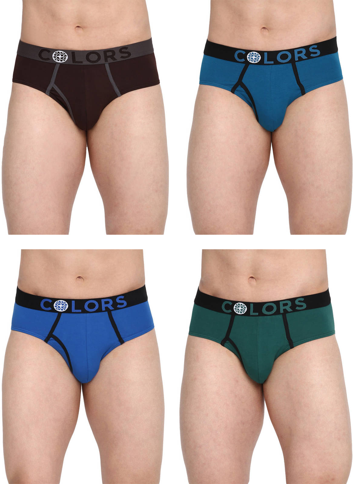 Rupa Frontline Pack of 4 Cotton Briefs For Men's ( Multicolor ) Rupa Frontline Pack of 4 Cotton Briefs For Men's ( Multicolor )
