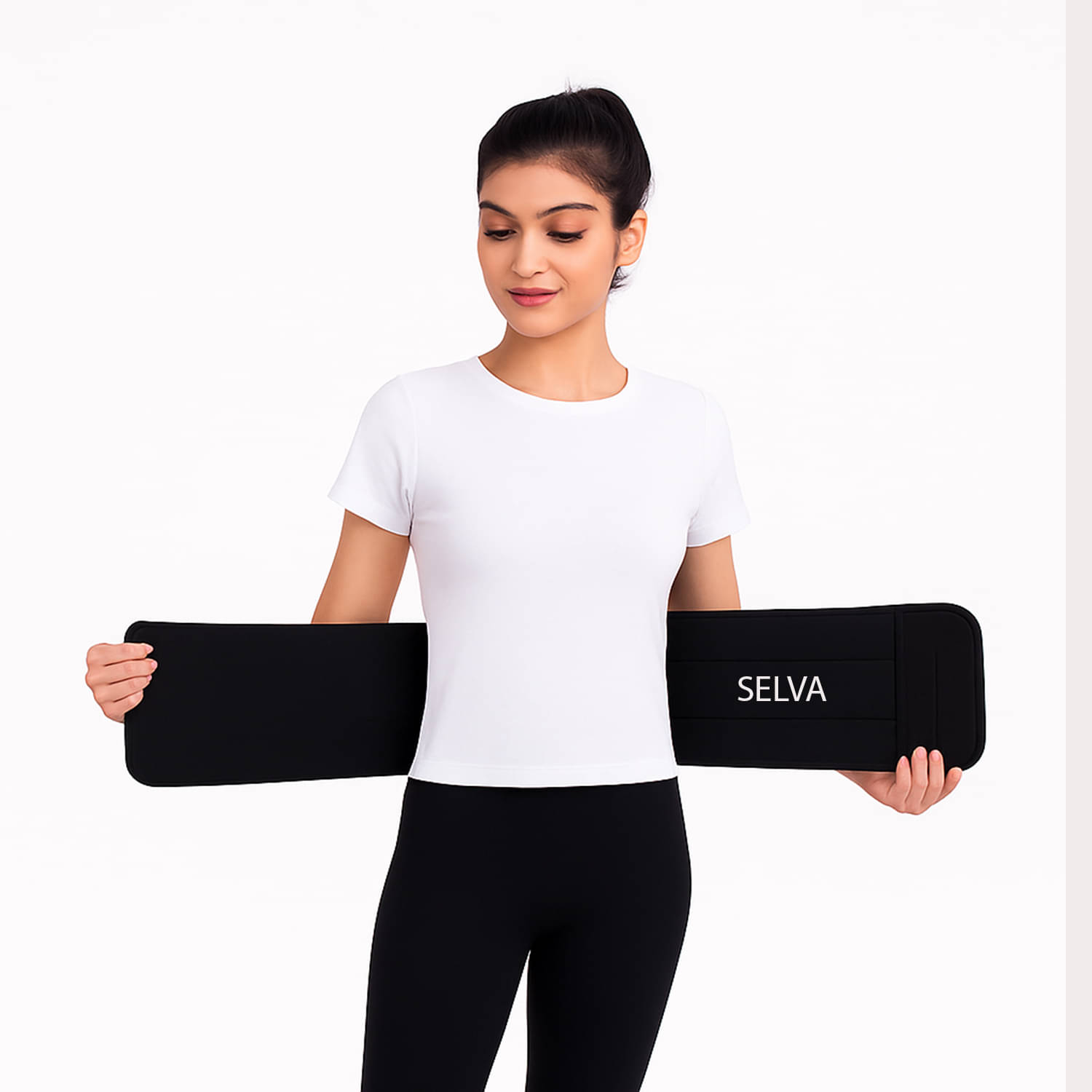     			Selva Lumber Back Belt Abdominal Support Free Size
